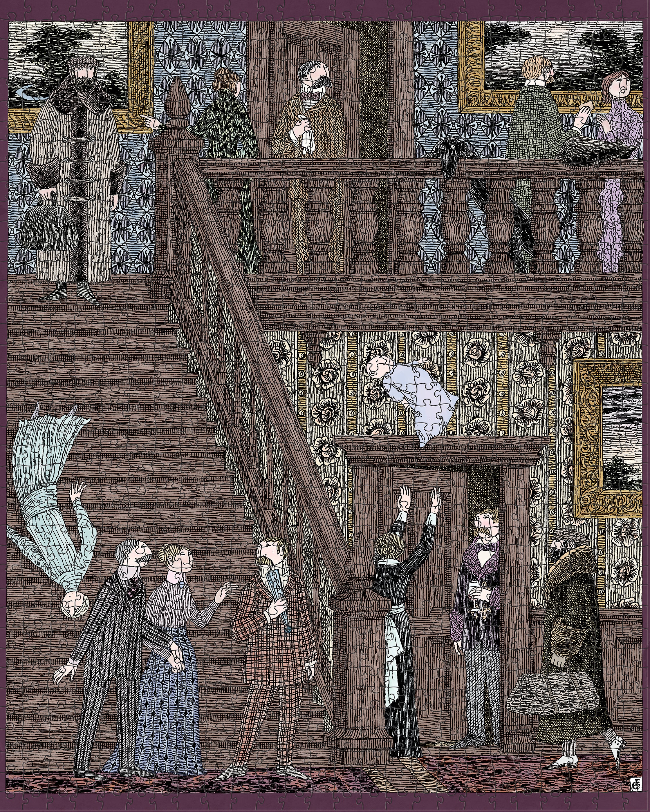 Edward Gorey: Baby Toss 1000-Piece Jigsaw Puzzle