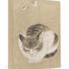 Sleeping Cat and Butterflies Small Boxed Cards