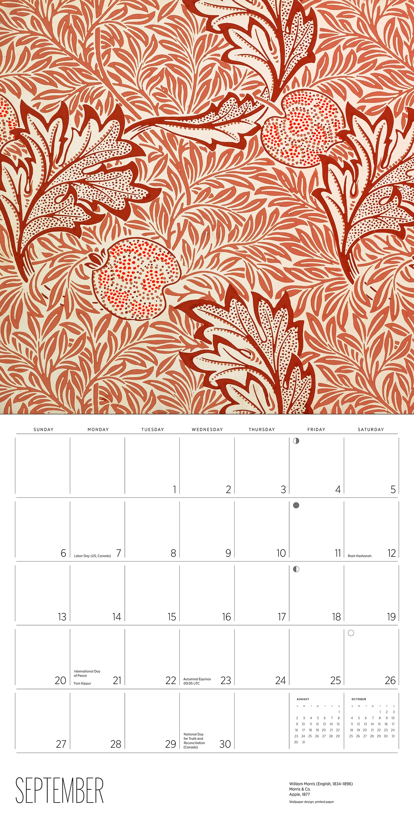 William Morris: Arts & Crafts Designs 2026 Wall Calendar 5 William Morris: Arts & Crafts Designs 2026 Wall Calendar