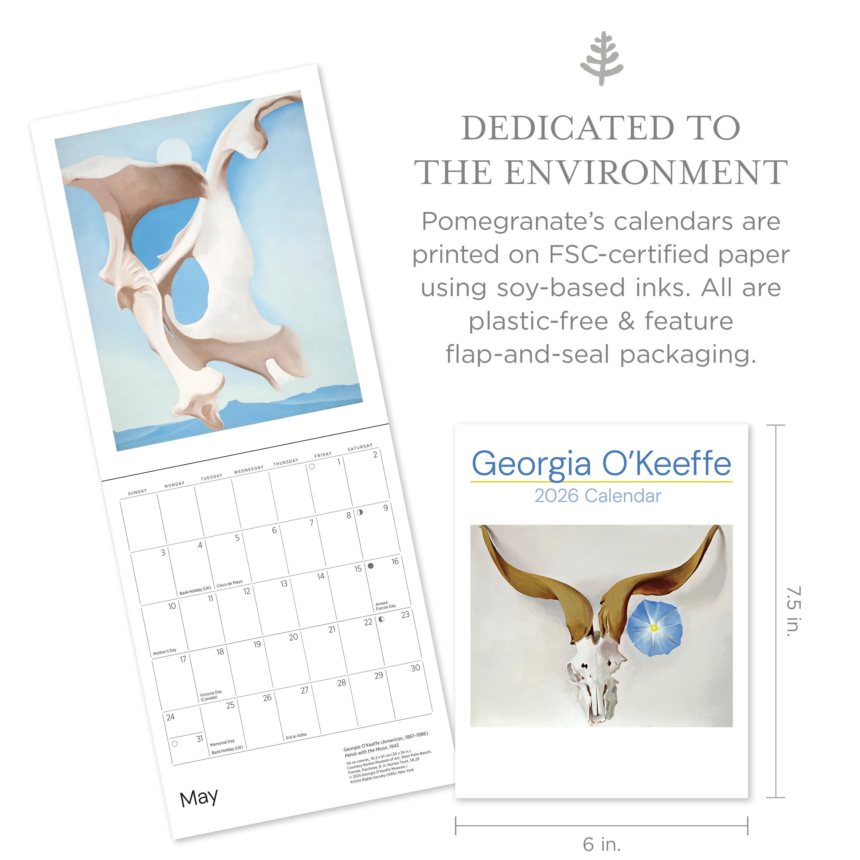 Georgia O'Keeffe 2026 Mini Wall Calendar