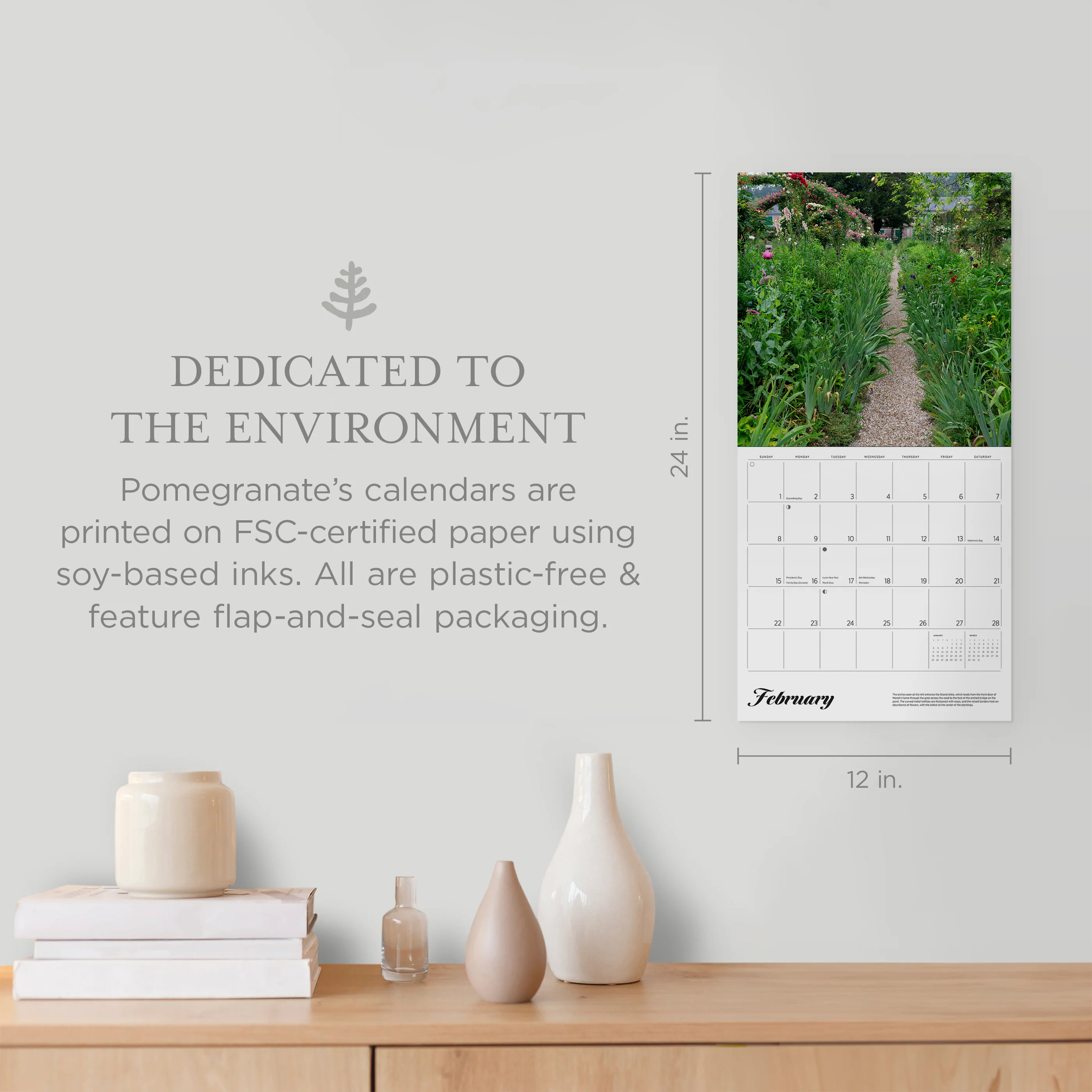 Monet’s Passion: The Gardens at Giverny 2026 Wall Calendar