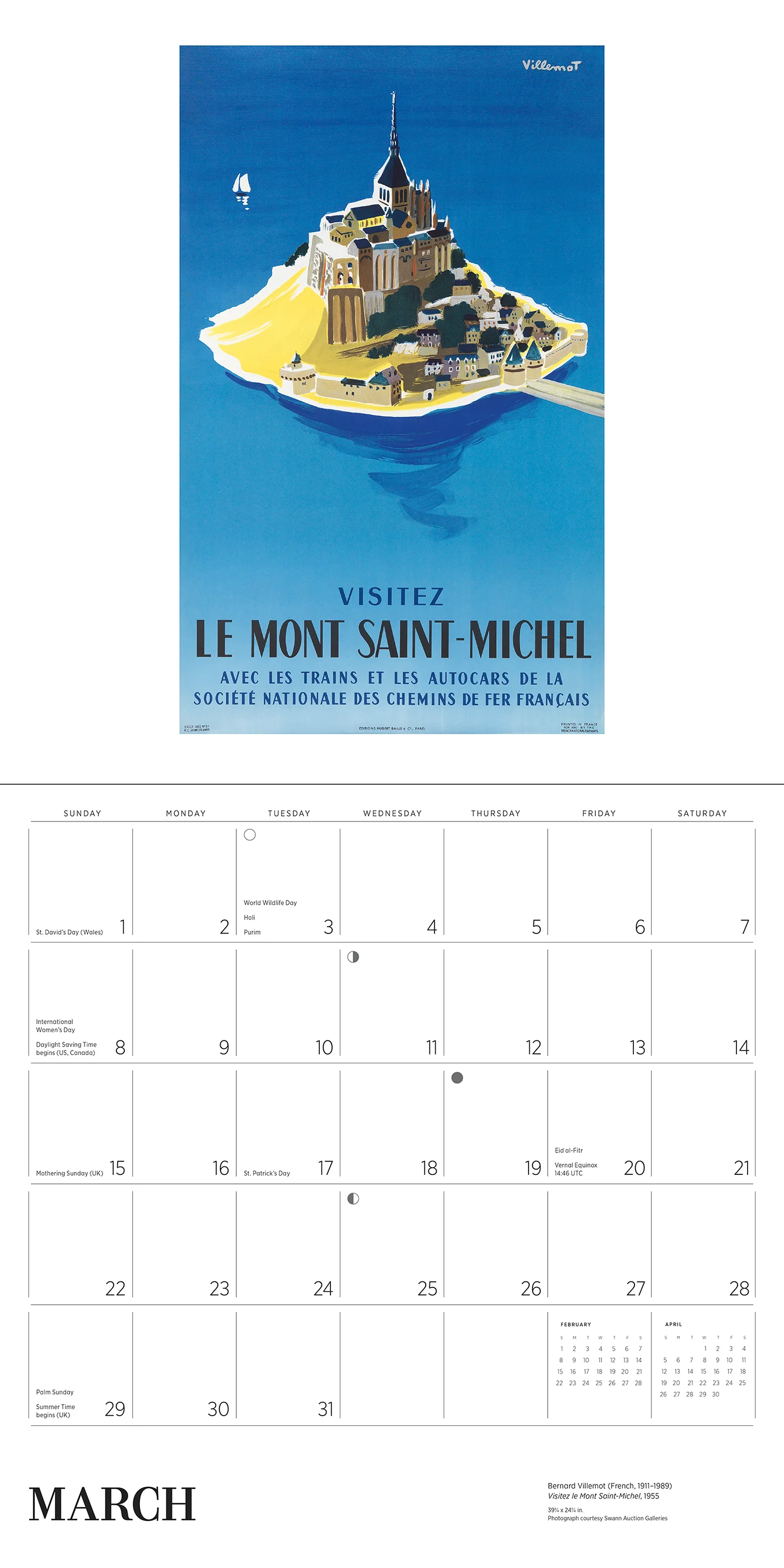 France: Vintage Travel Posters 2026 Wall Calendar