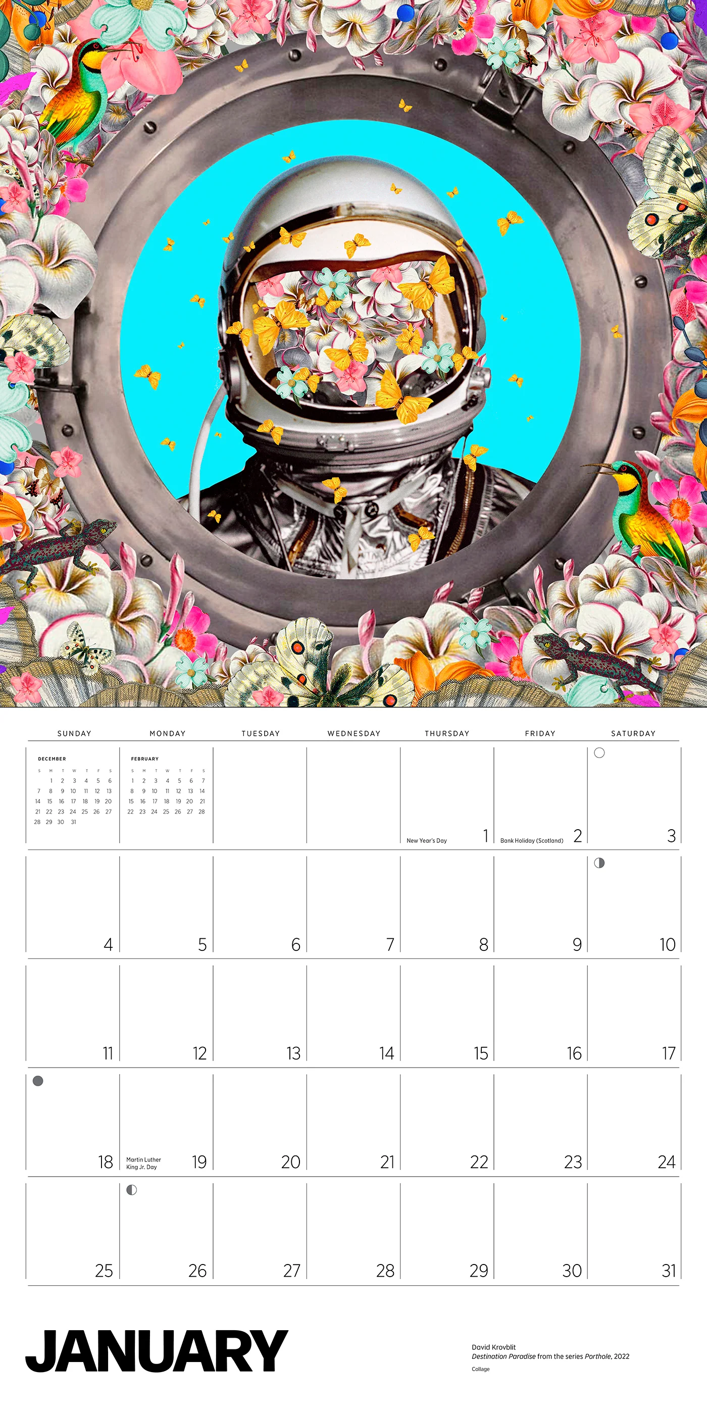 David Krovblit 2026 Wall Calendar