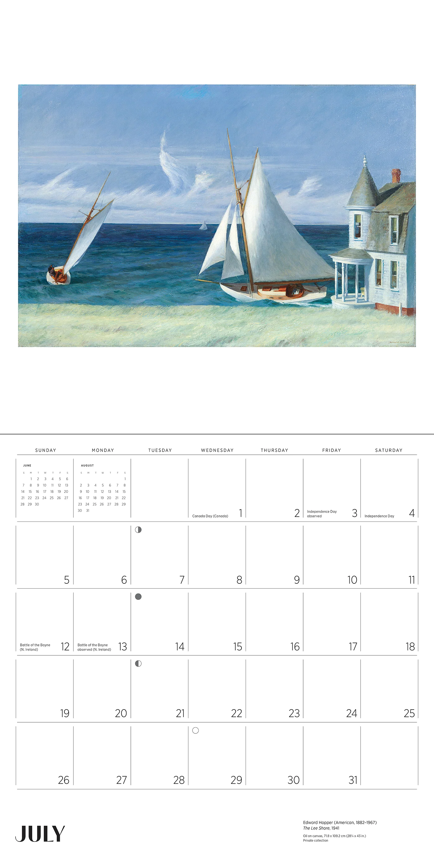 Edward Hopper 2026 Wall Calendar