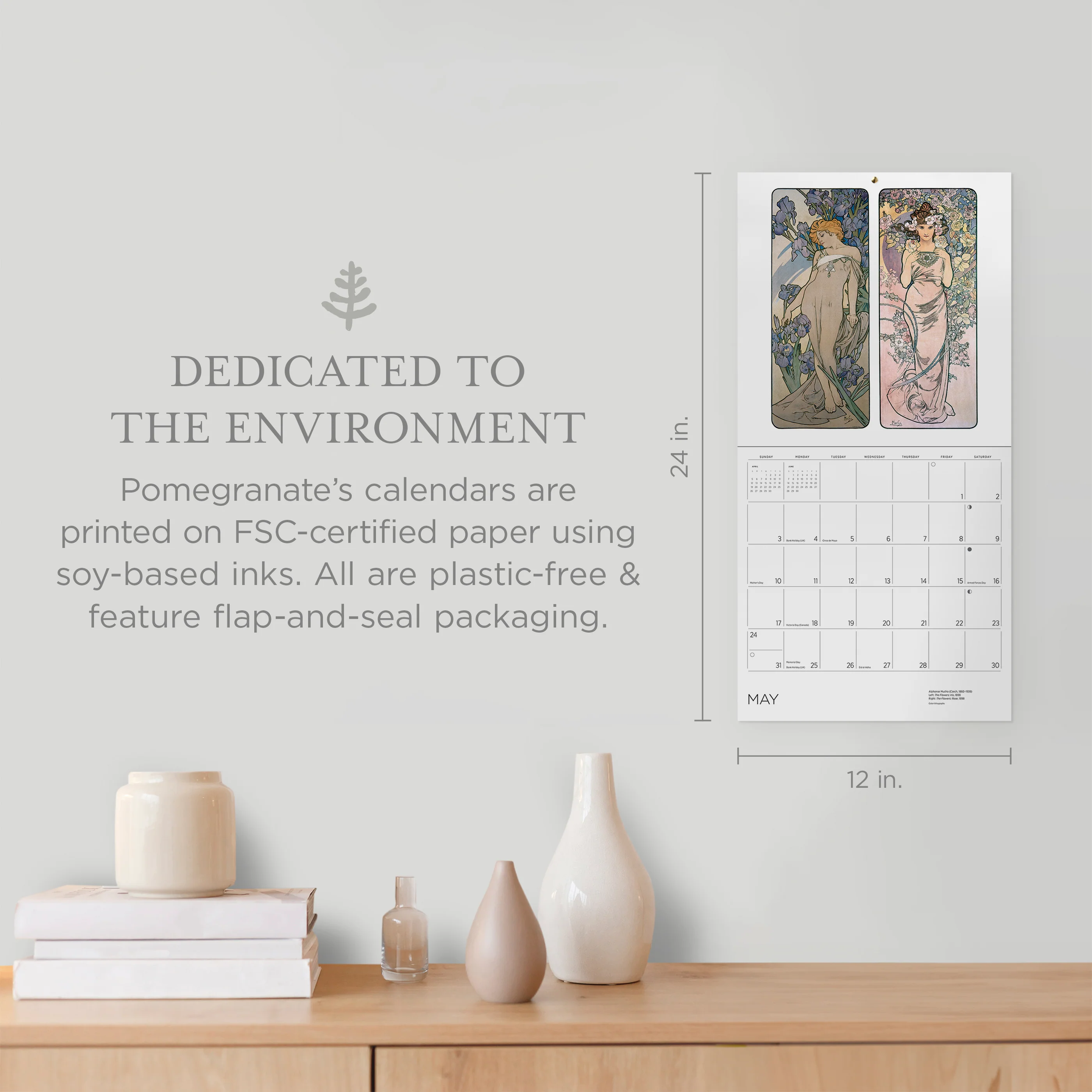 Alphonse Mucha 2026 Wall Calendar