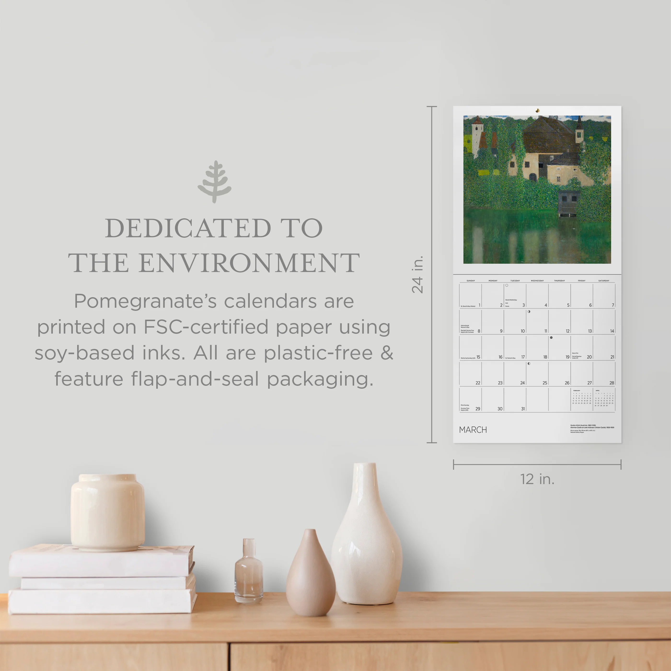 Gustav Klimt 2026 Wall Calendar