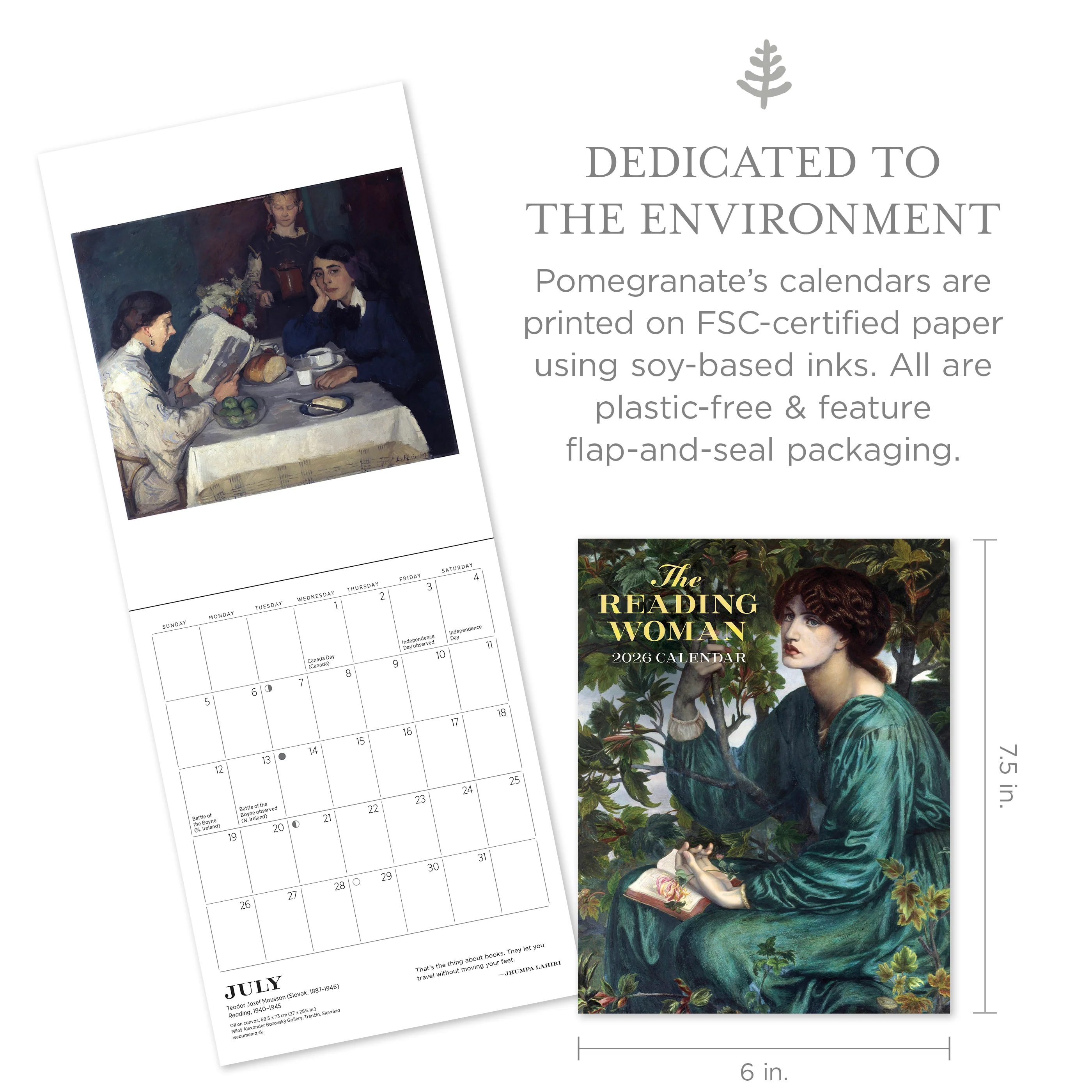 The Reading Woman 2026 Mini Wall Calendar 2 The Reading Woman 2026 Mini Wall Calendar