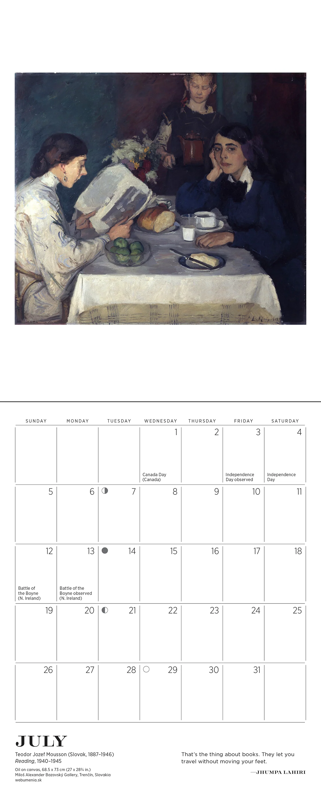 The Reading Woman 2026 Mini Wall Calendar 4 The Reading Woman 2026 Mini Wall Calendar