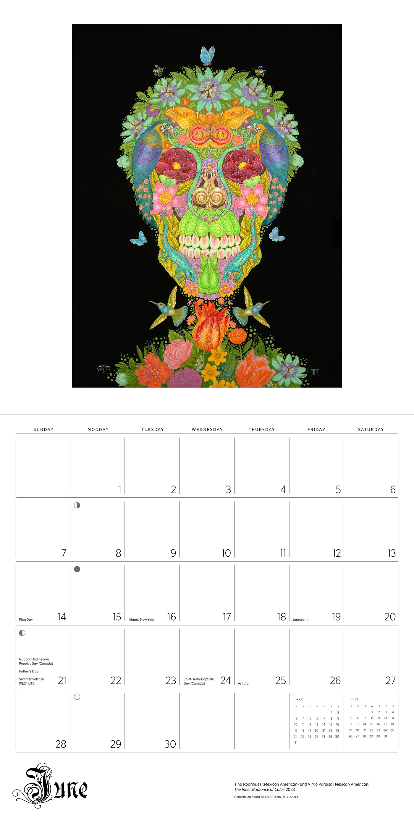 Day of the Dead: The Skull Paintings of Tino Rodriguez and Virgo Paraiso 2026 Wall Calendar 7 Day of the Dead: The Skull Paintings of Tino Rodriguez and Virgo Paraiso 2026 Wall Calendar