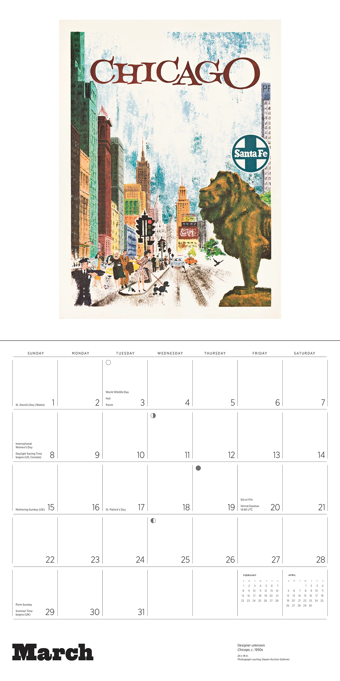 America by Rail: Vintage Travel Posters 2026 Wall Calendar 4 America by Rail: Vintage Travel Posters 2026 Wall Calendar