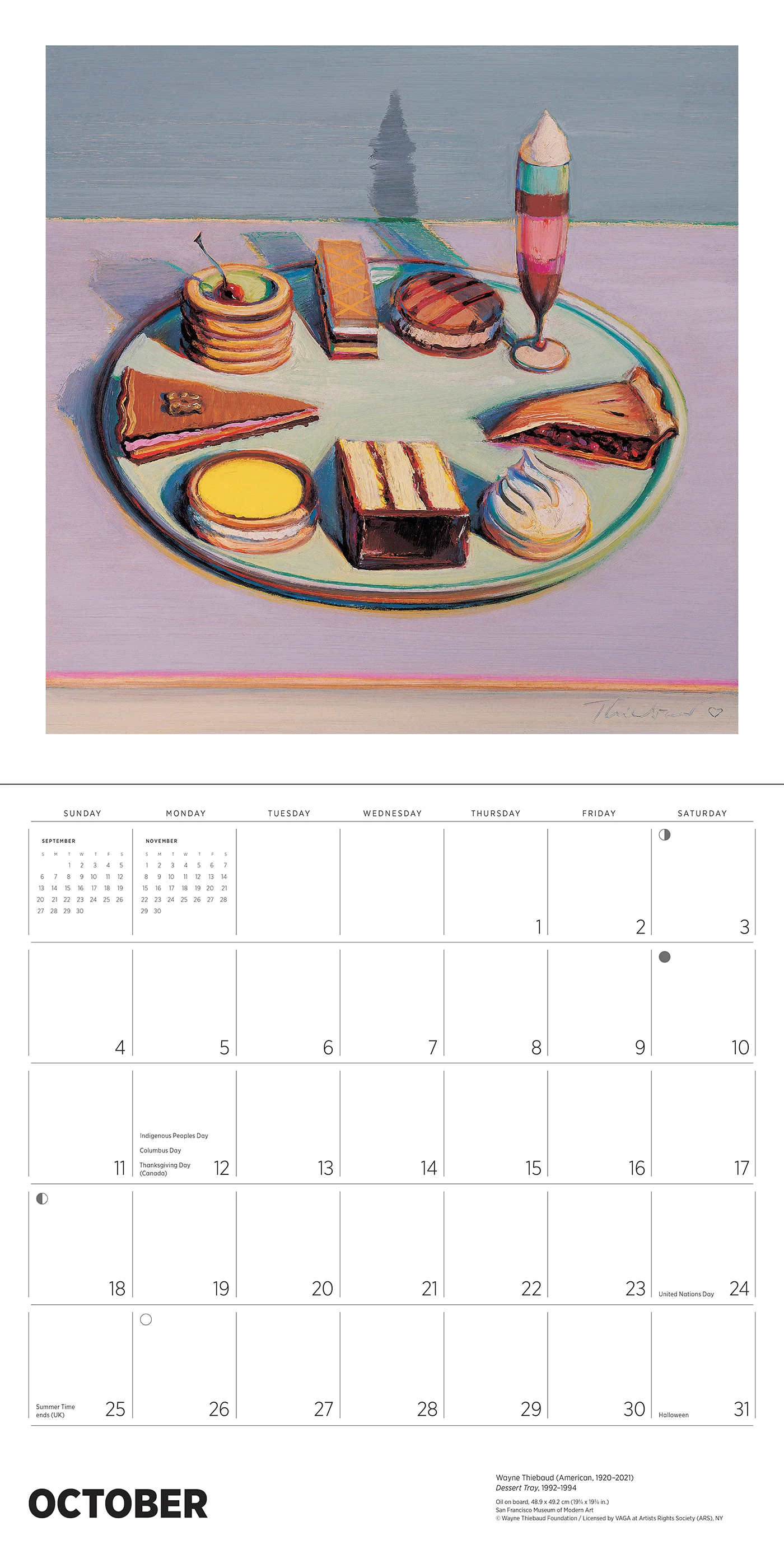 Wayne Thiebaud 2026 Wall Calendar 4 Wayne Thiebaud 2026 Wall Calendar