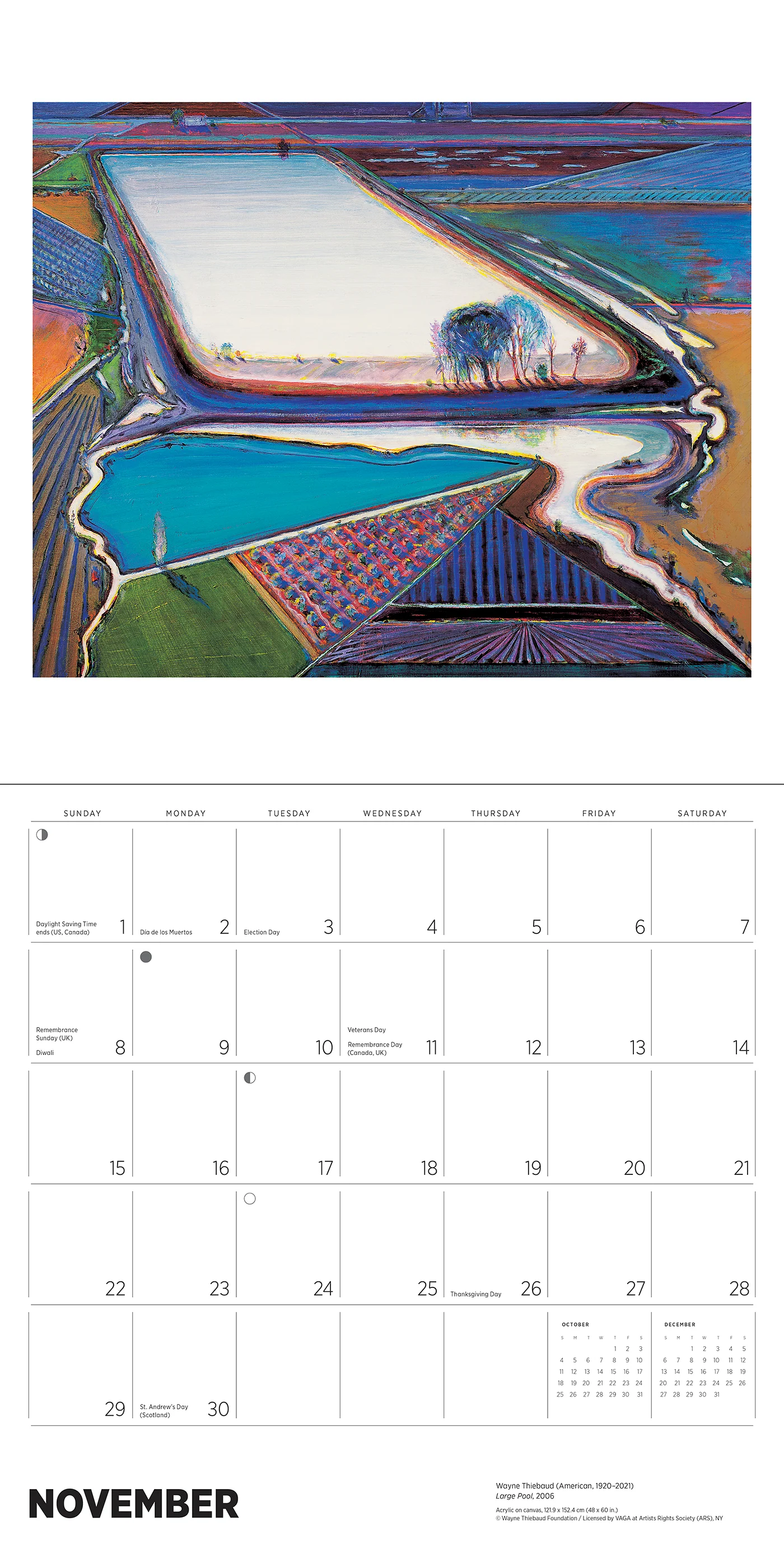 Wayne Thiebaud 2026 Wall Calendar 5 Wayne Thiebaud 2026 Wall Calendar