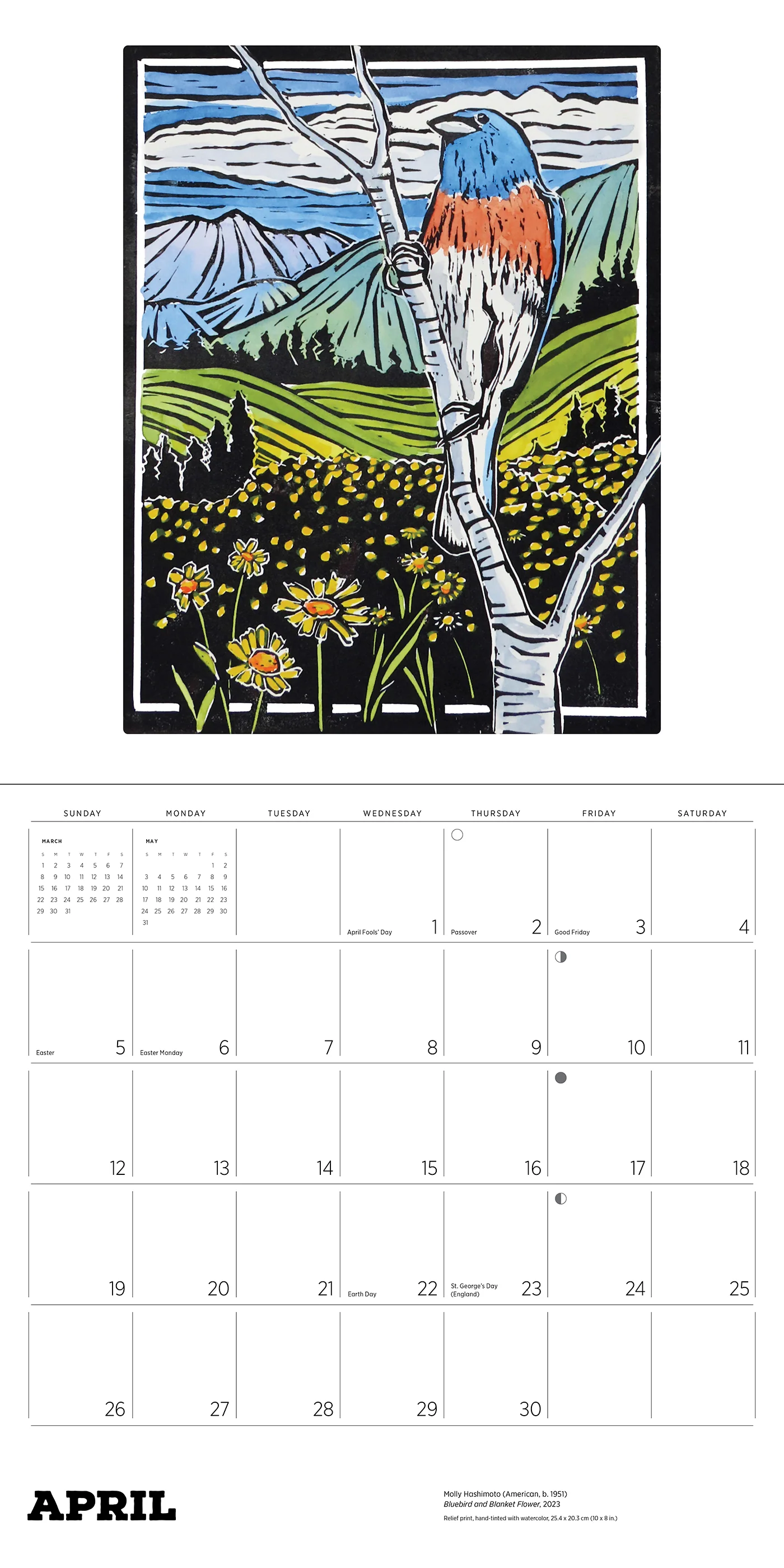 Molly Hashimoto: Birds 2026 Wall Calendar 5 Molly Hashimoto: Birds 2026 Wall Calendar