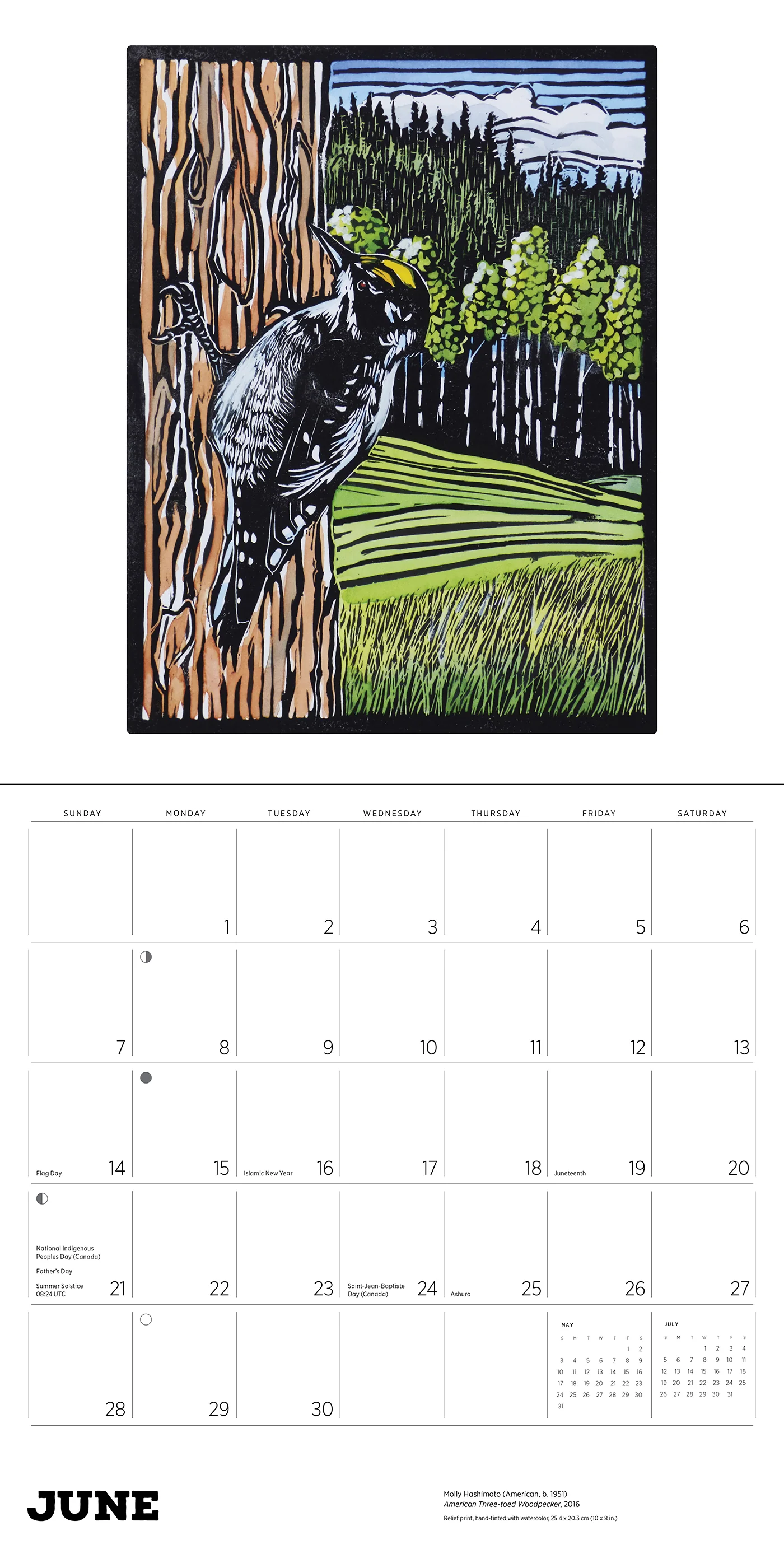 Molly Hashimoto: Birds 2026 Wall Calendar 7 Molly Hashimoto: Birds 2026 Wall Calendar