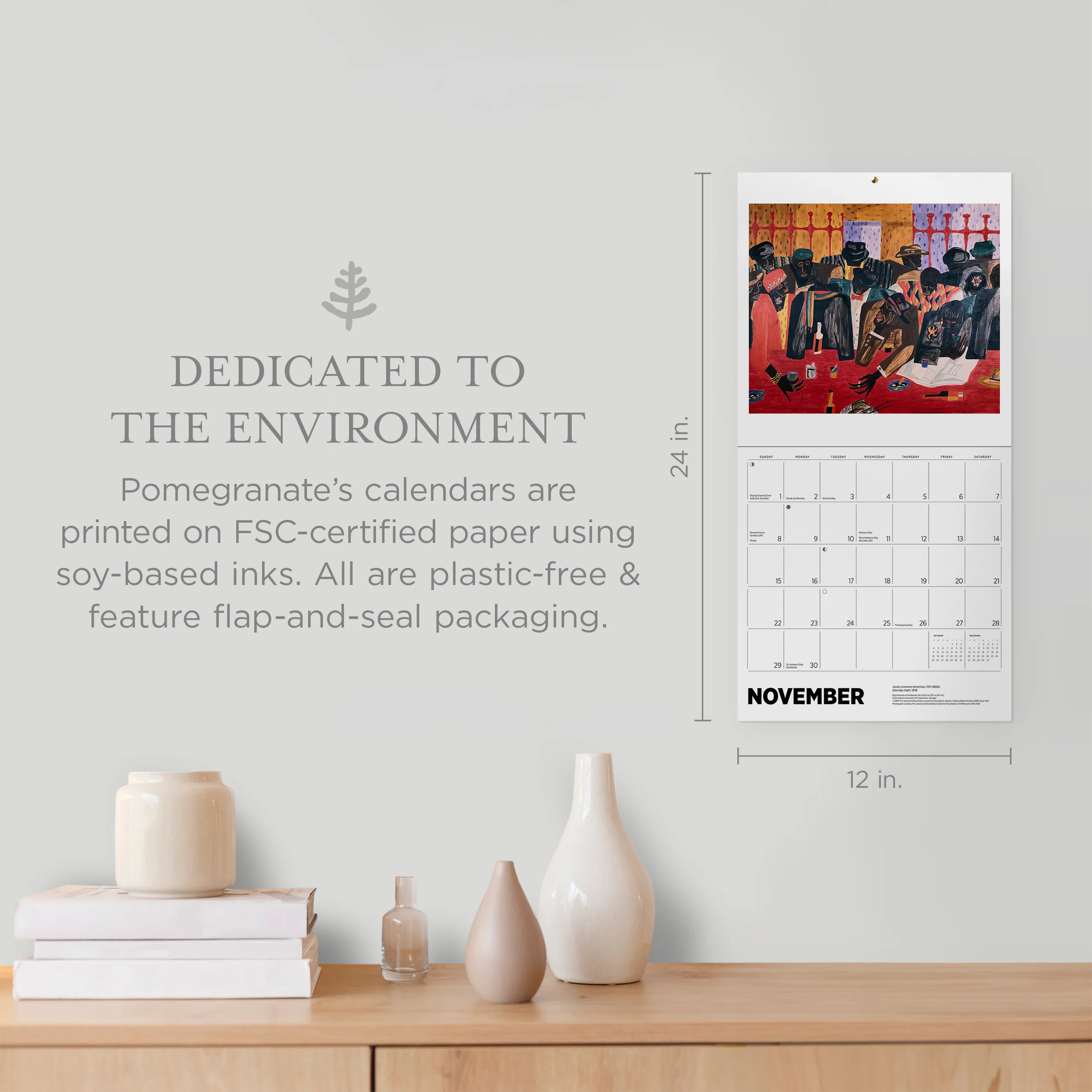 African American Art 2026 Wall Calendar