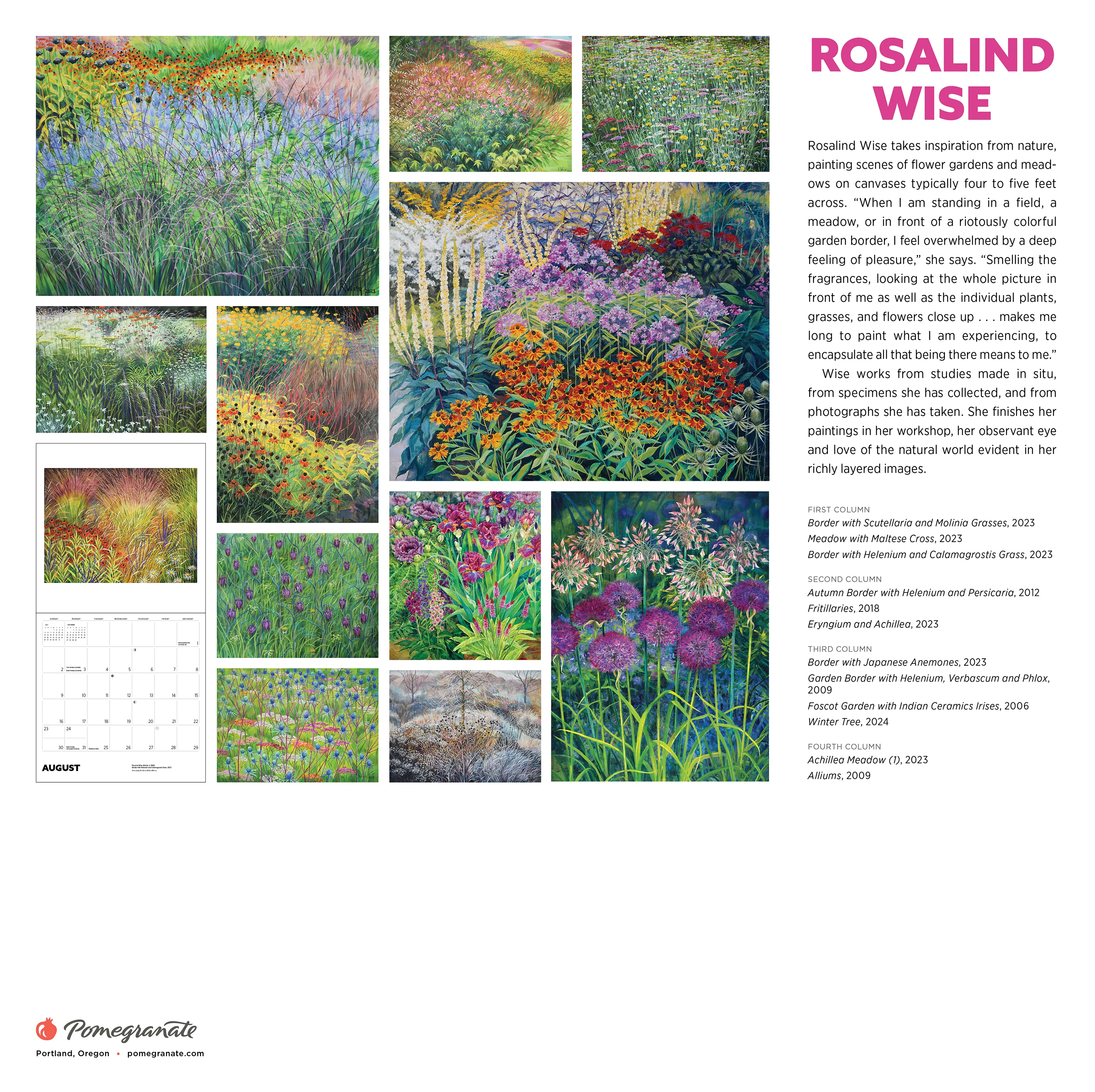 Rosalind Wise 2026 Wall Calendar 8 Rosalind Wise 2026 Wall Calendar