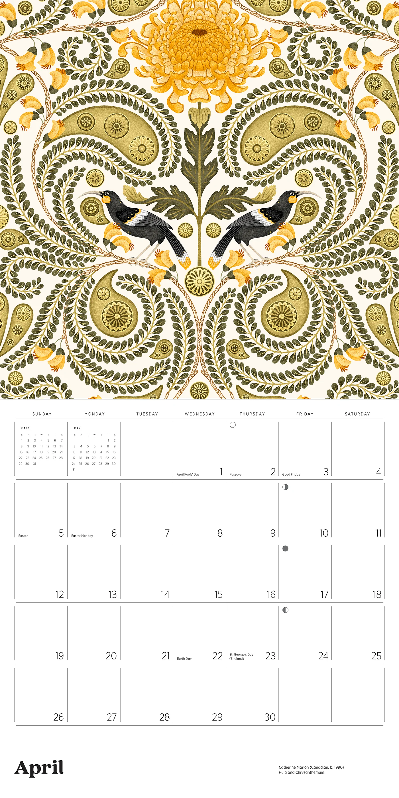 Catherine Marion: Folklore and Flora 2026 Wall Calendar