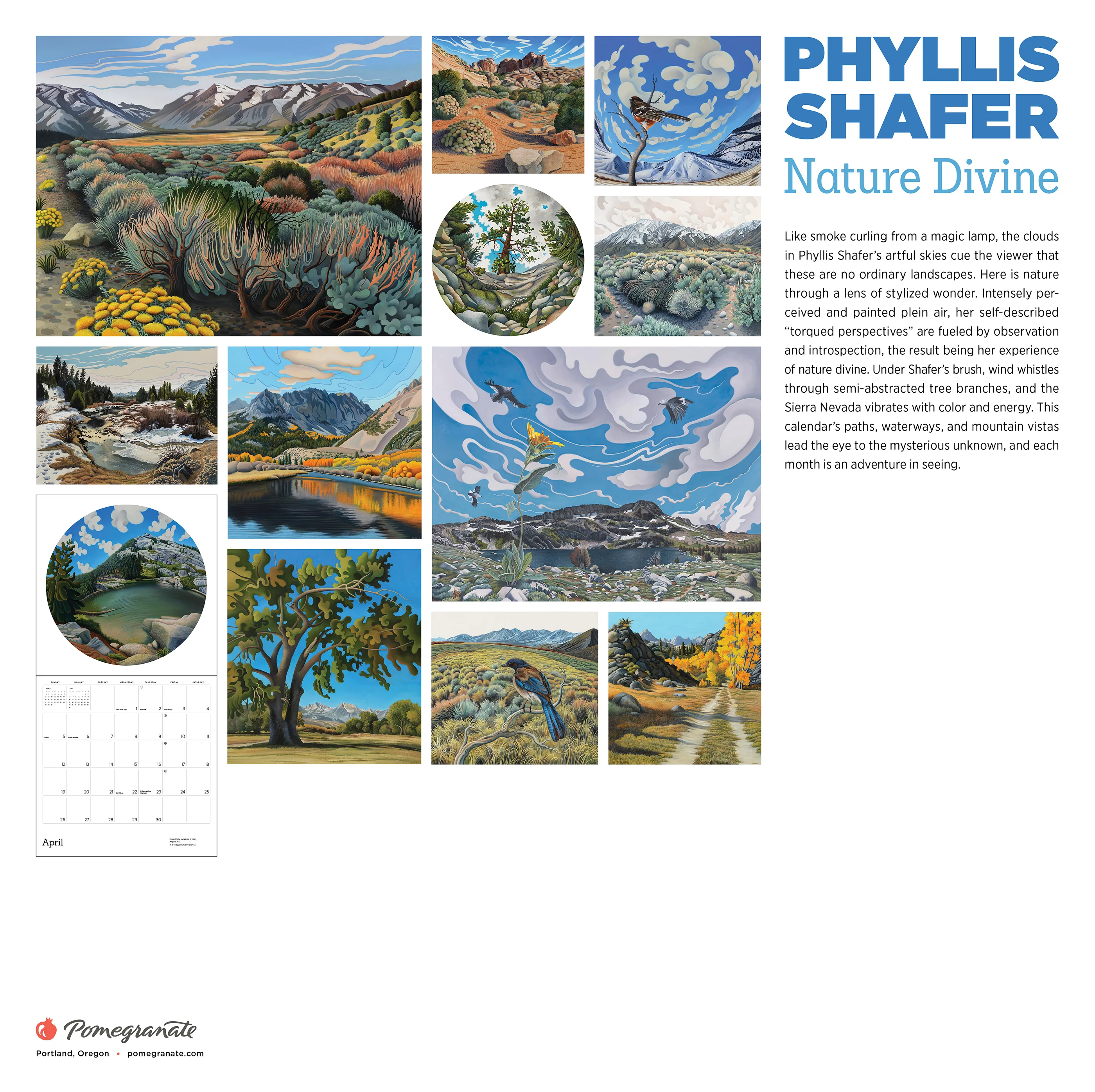 Phyllis Shafer: Nature Divine 2026 Wall Calendar 8 Phyllis Shafer: Nature Divine 2026 Wall Calendar