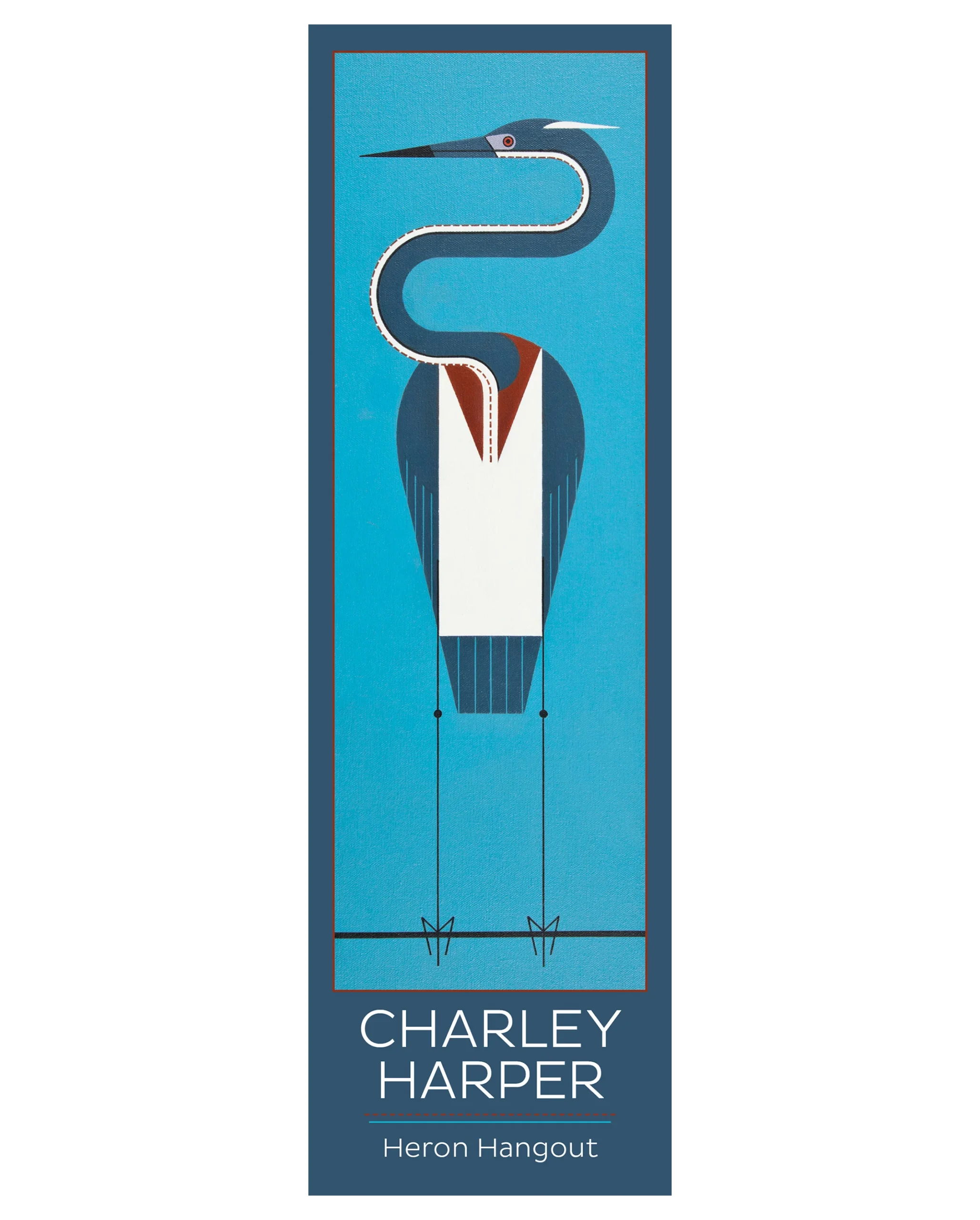 Charley Harper: Heron Hangout Bookmark