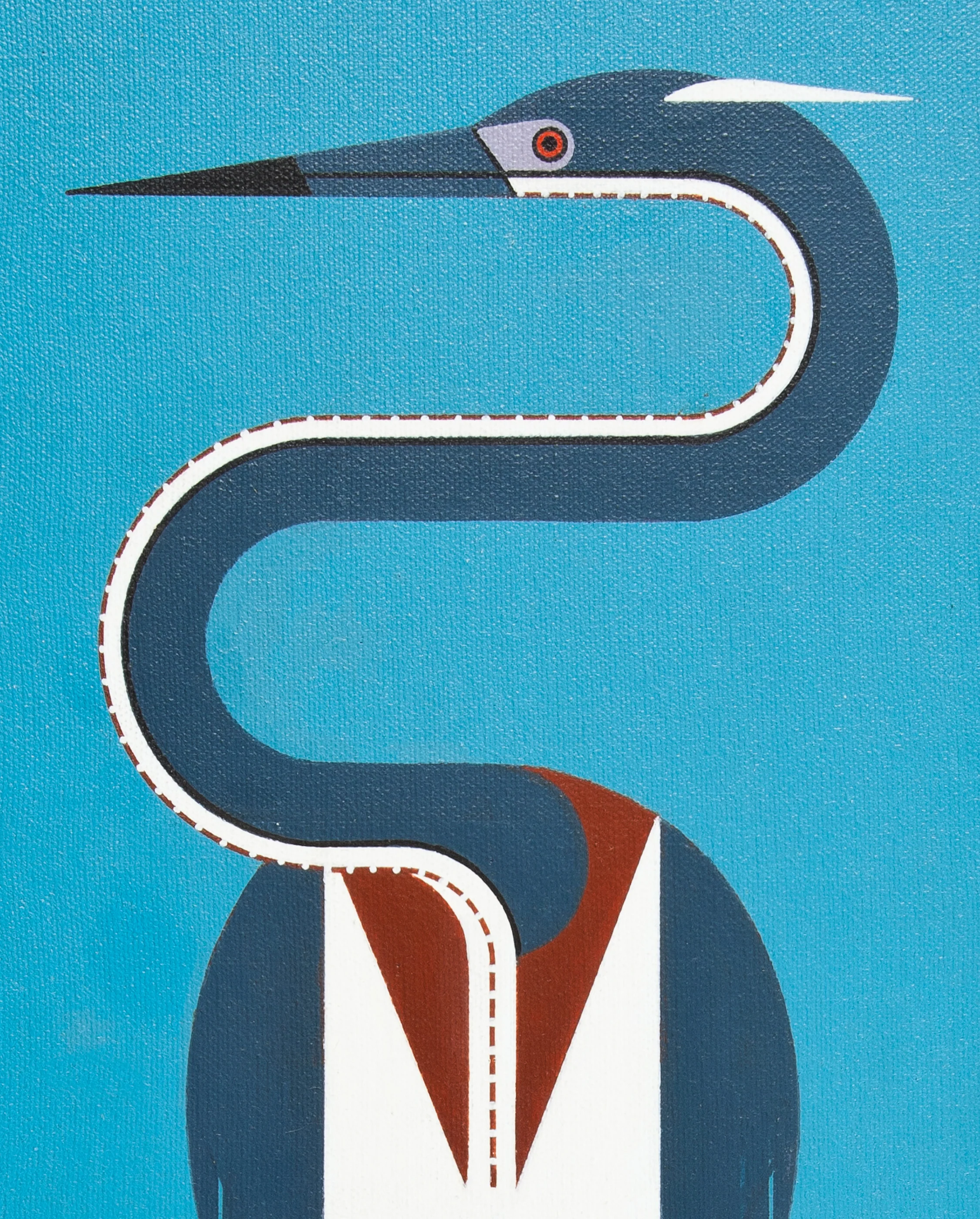 Charley Harper: Heron Hangout Bookmark