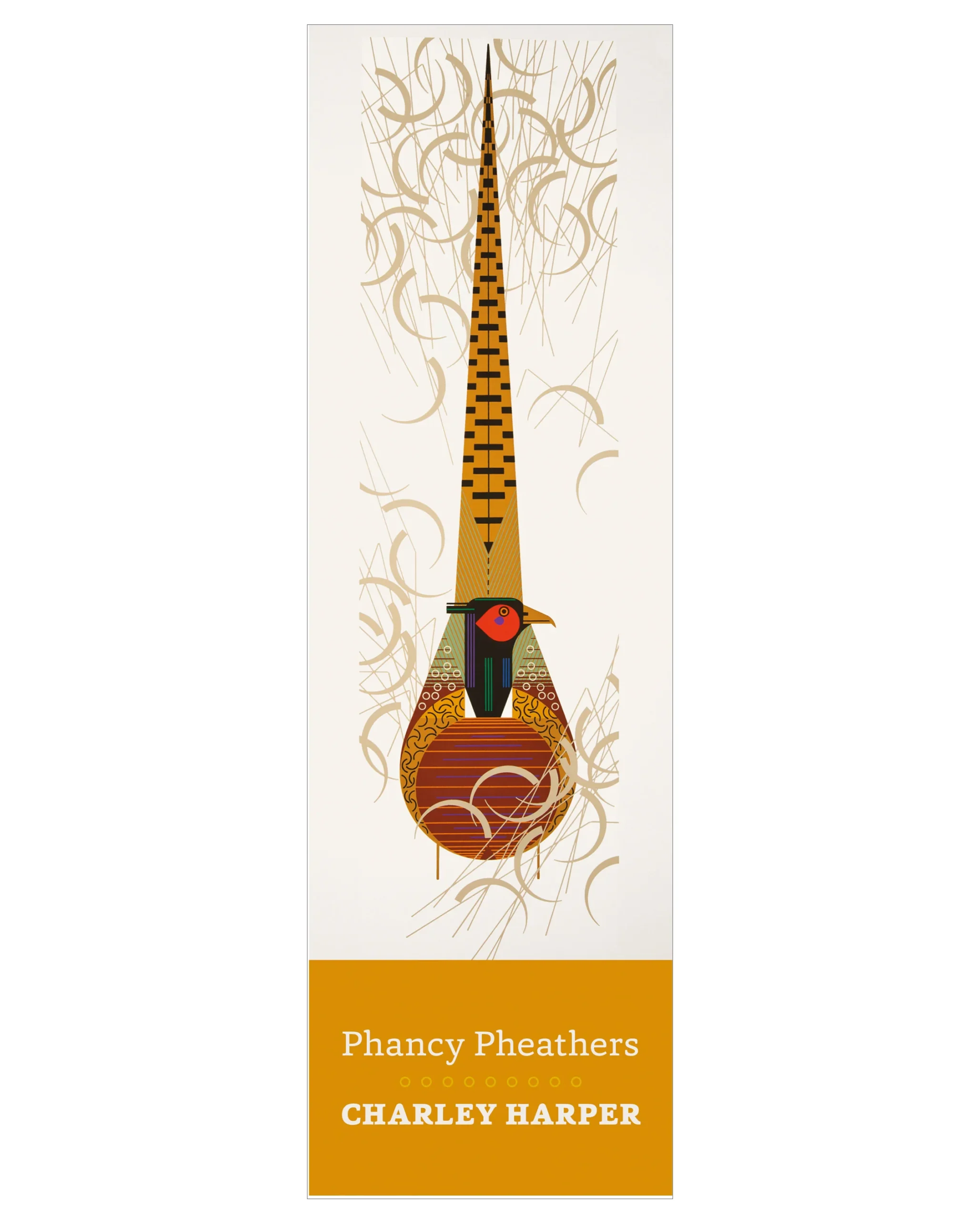 Charley Harper: Phancy Pheathers Bookmark