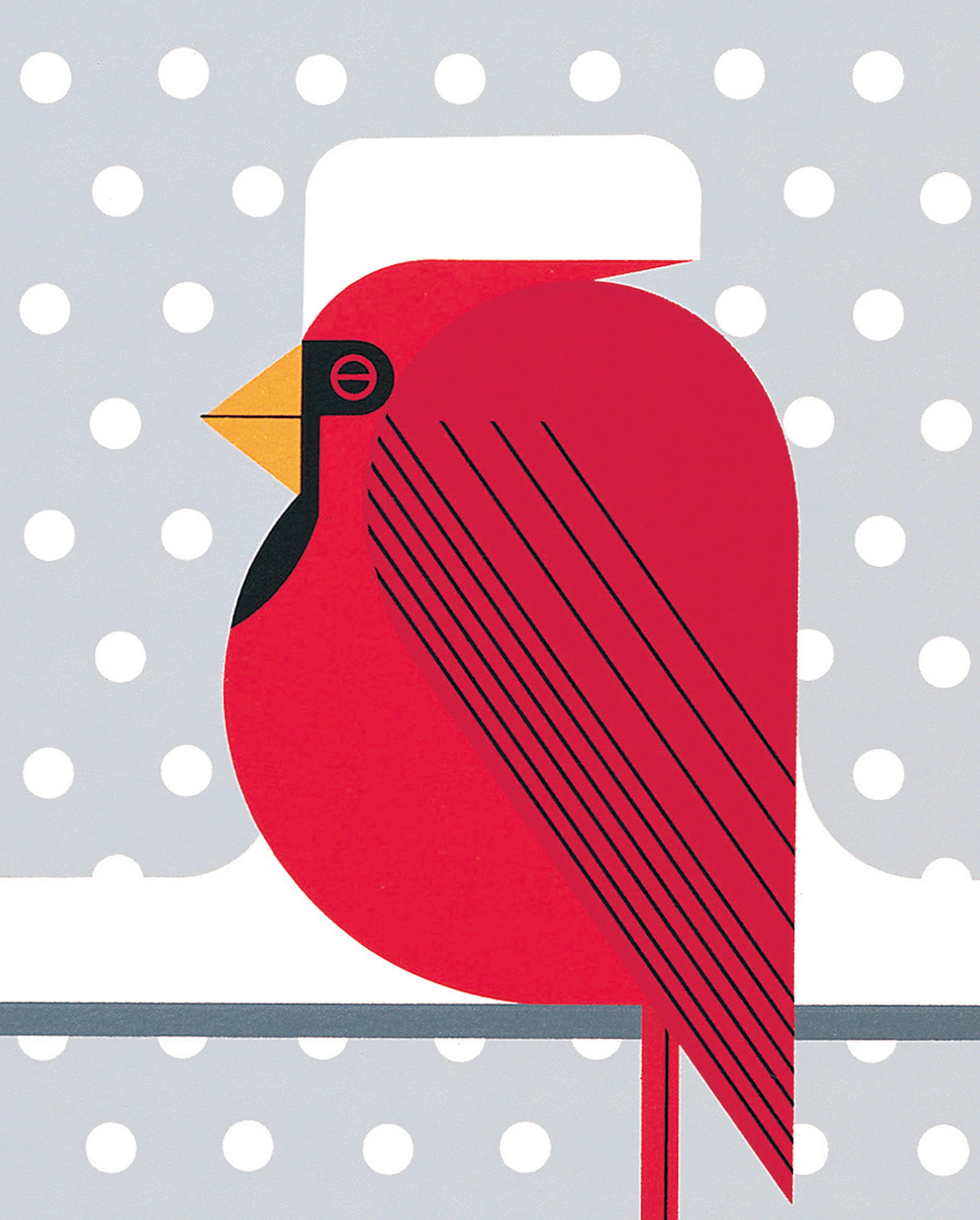 Charley Harper: Cool Cardinal Bookmark