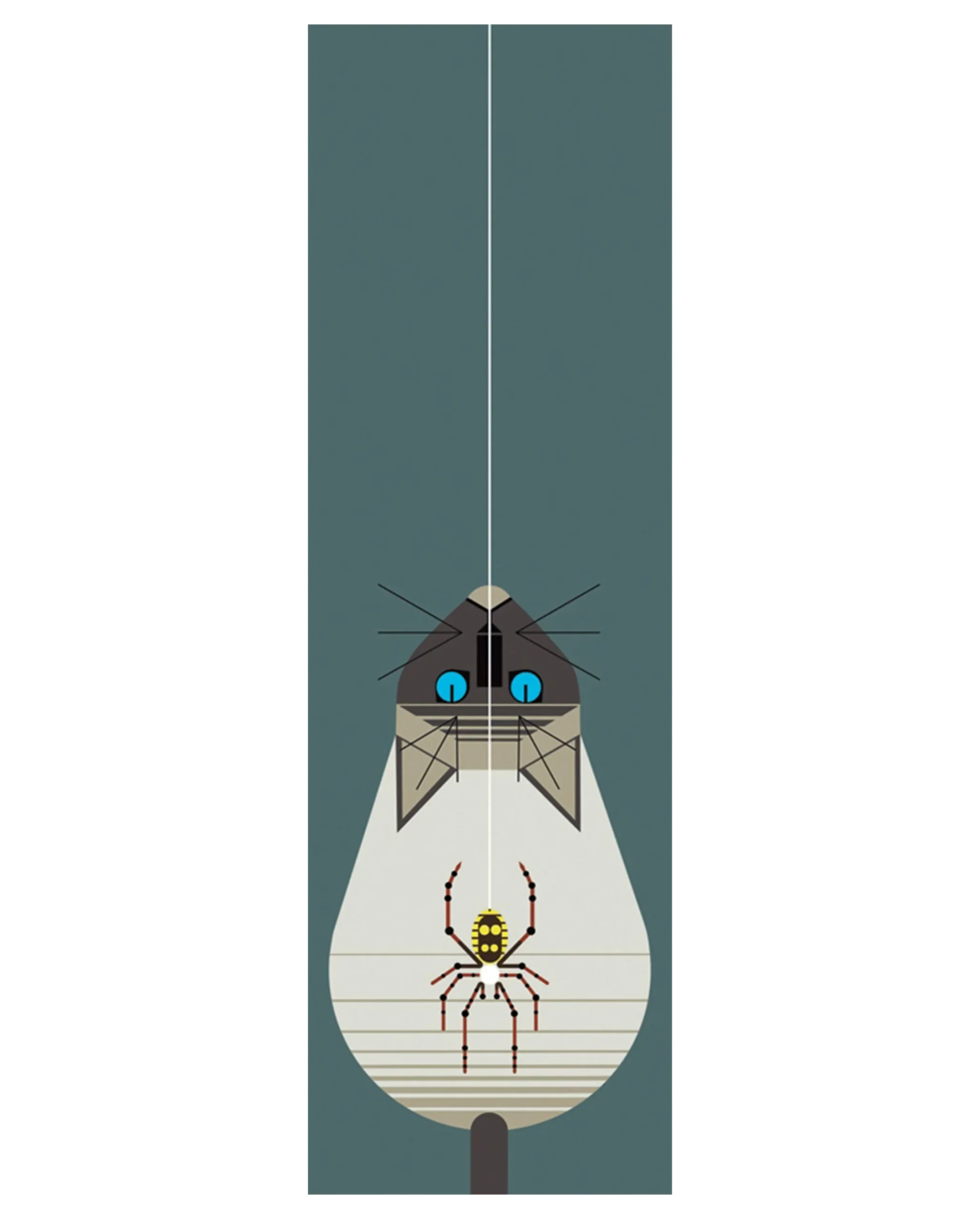 Charley Harper: Along Came a Spider Bookmark