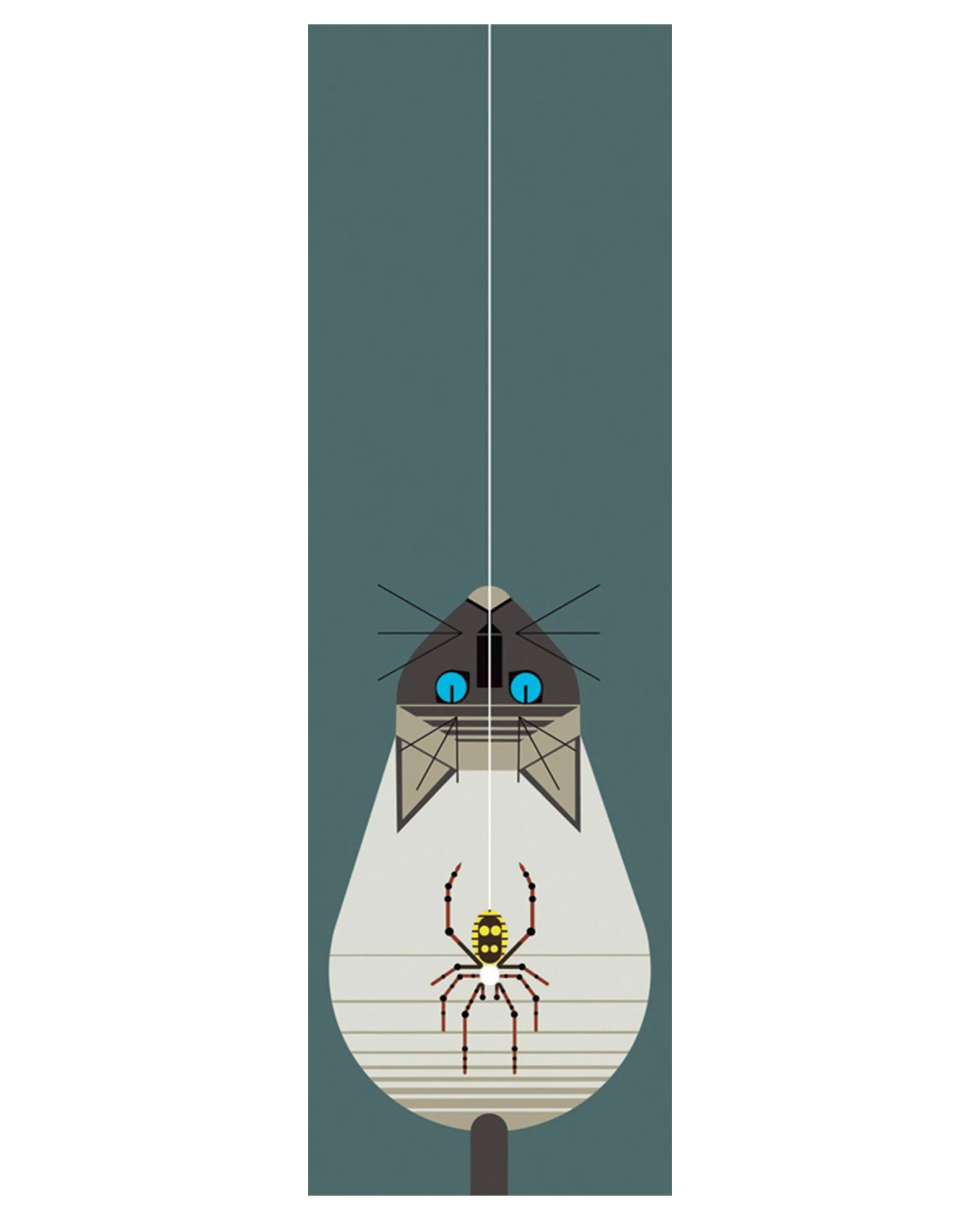 Charley Harper: Along Came a Spider Bookmark
