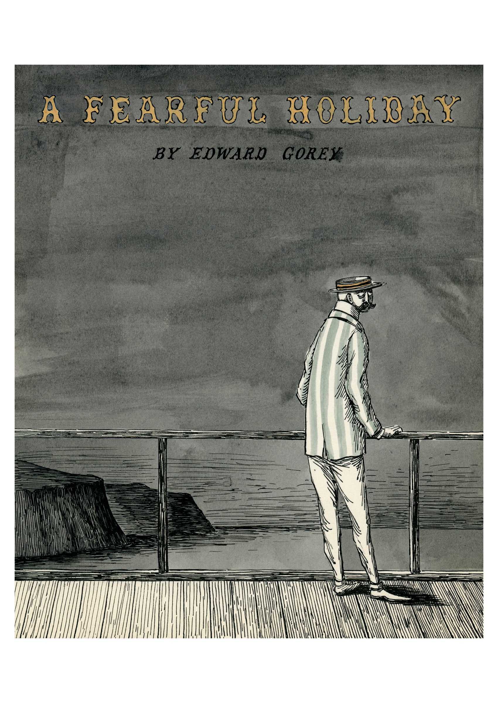 Edward Gorey: A Fearful Holiday Postcard