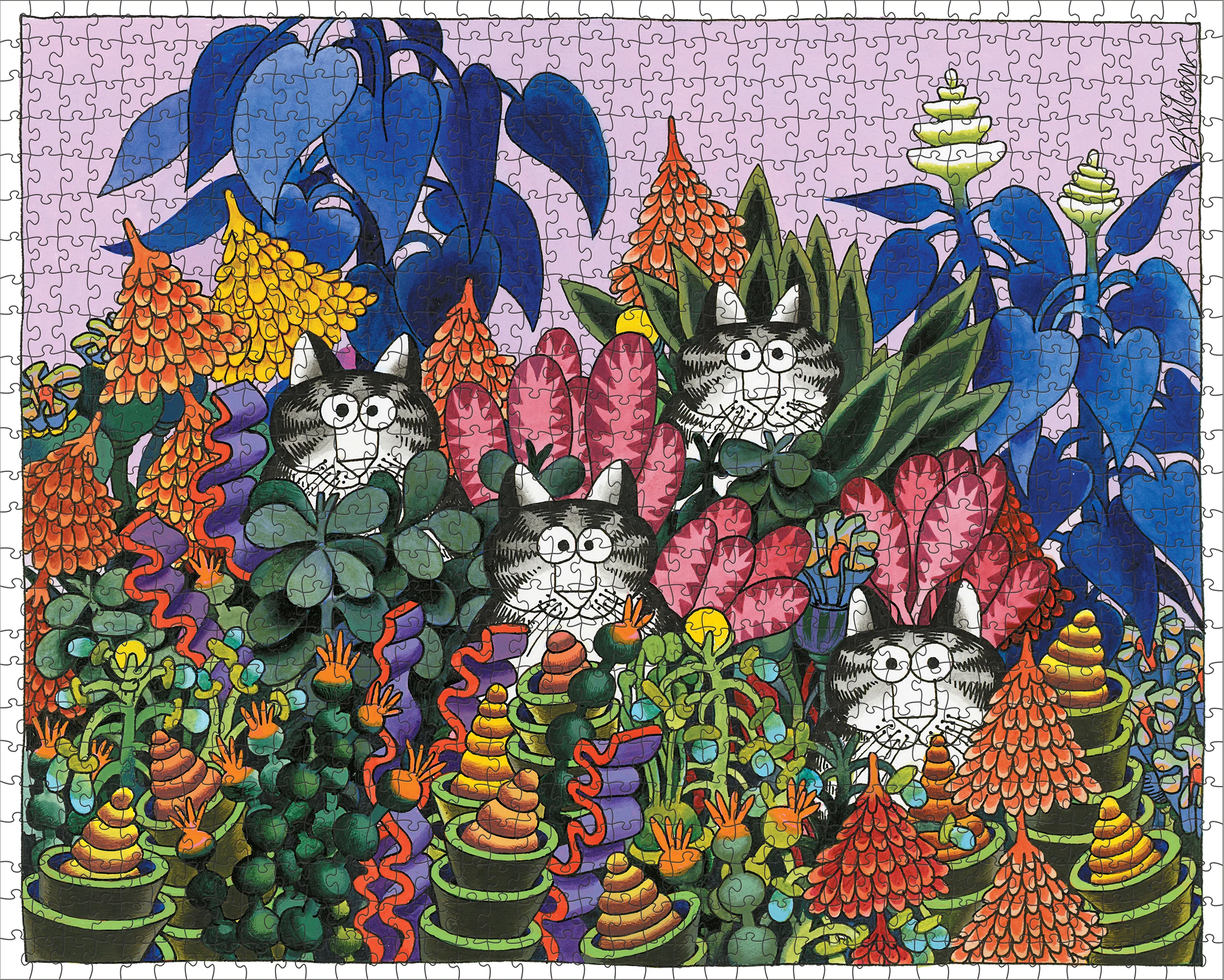 B. Kliban: Jungle Cats 1000-Piece Jigsaw Puzzle