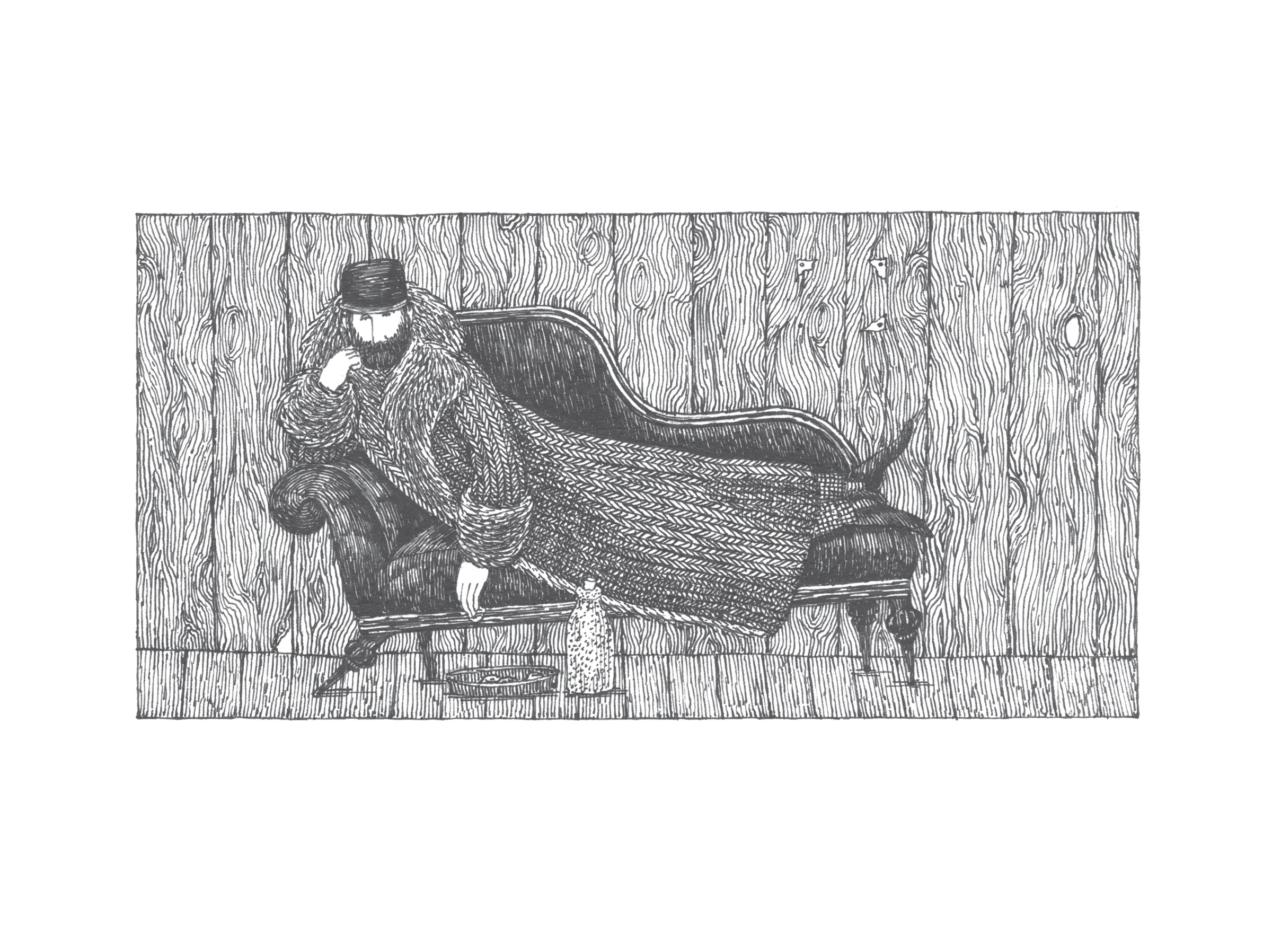 Edward Gorey: The Fraught Settee Slipcase Boxed Notecards 4 Edward Gorey: The Fraught Settee Slipcase Boxed Notecards