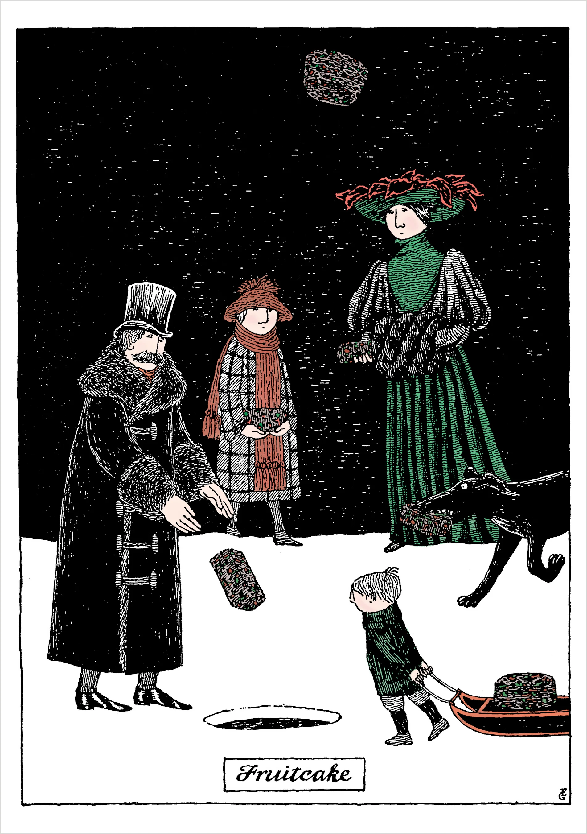 Edward Gorey: Fruitcake Holiday Cards