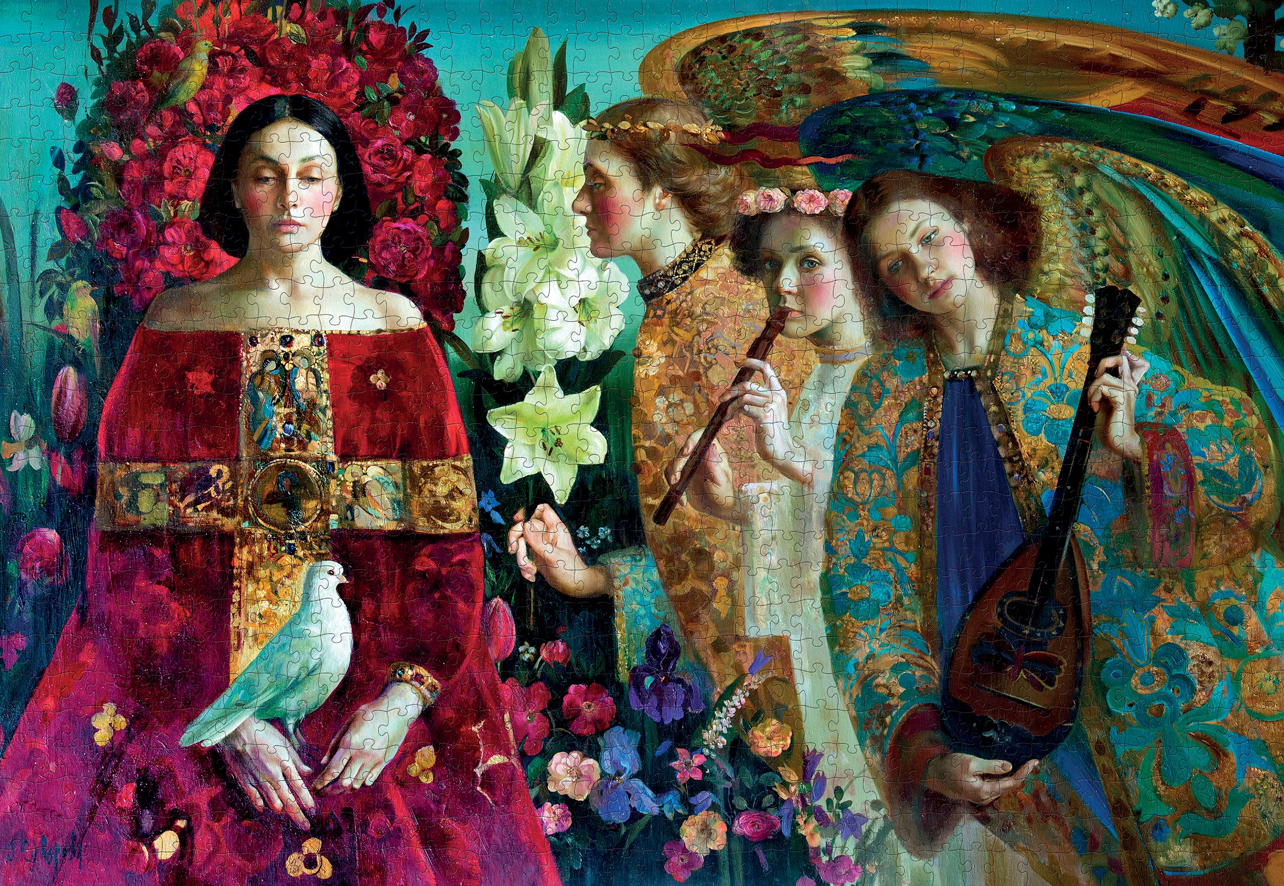 Olga Suvorova: Annunciation 1000-Piece Jigsaw Puzzle