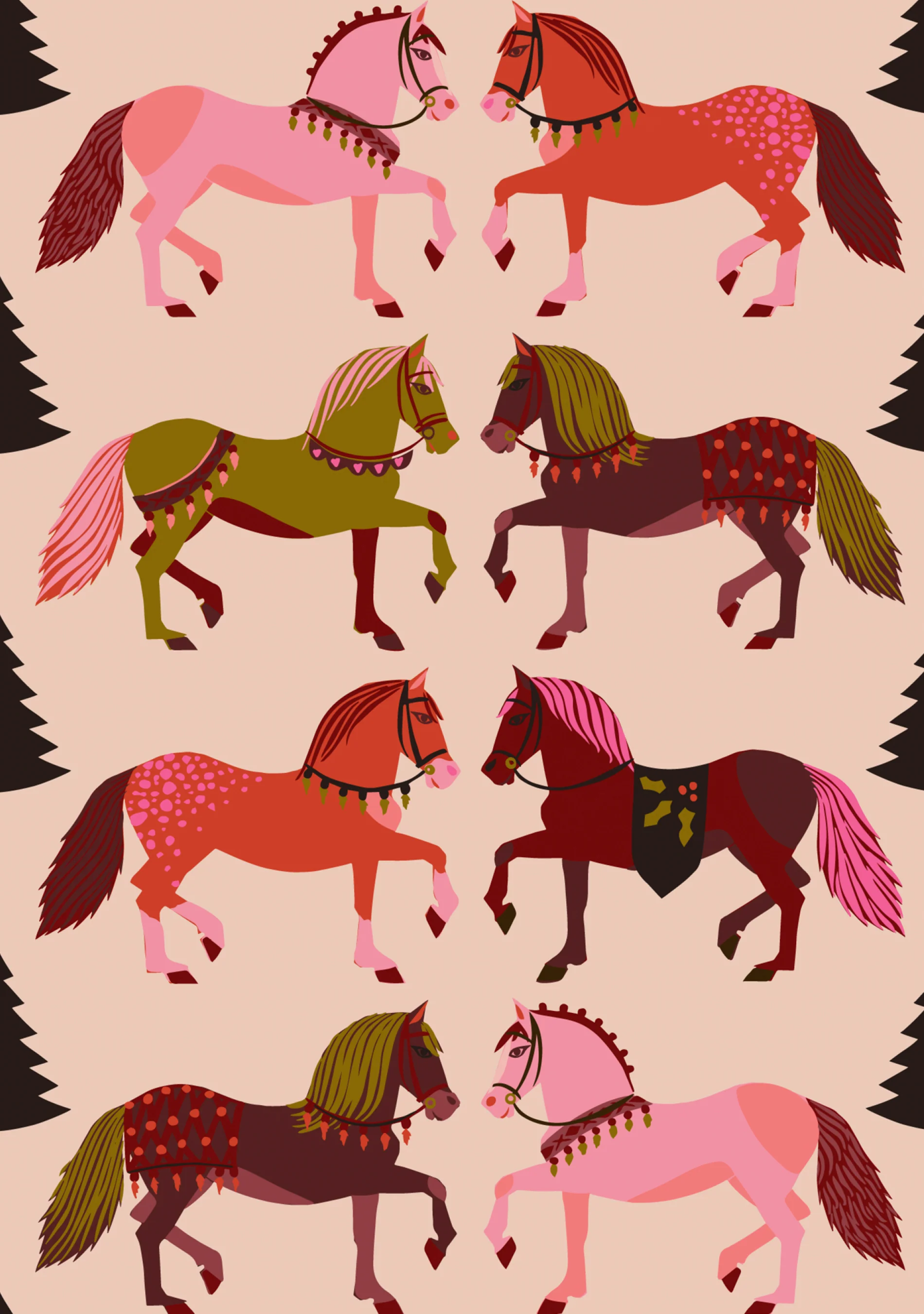 Kate Blairstone: Holiday Horses Holiday Cards