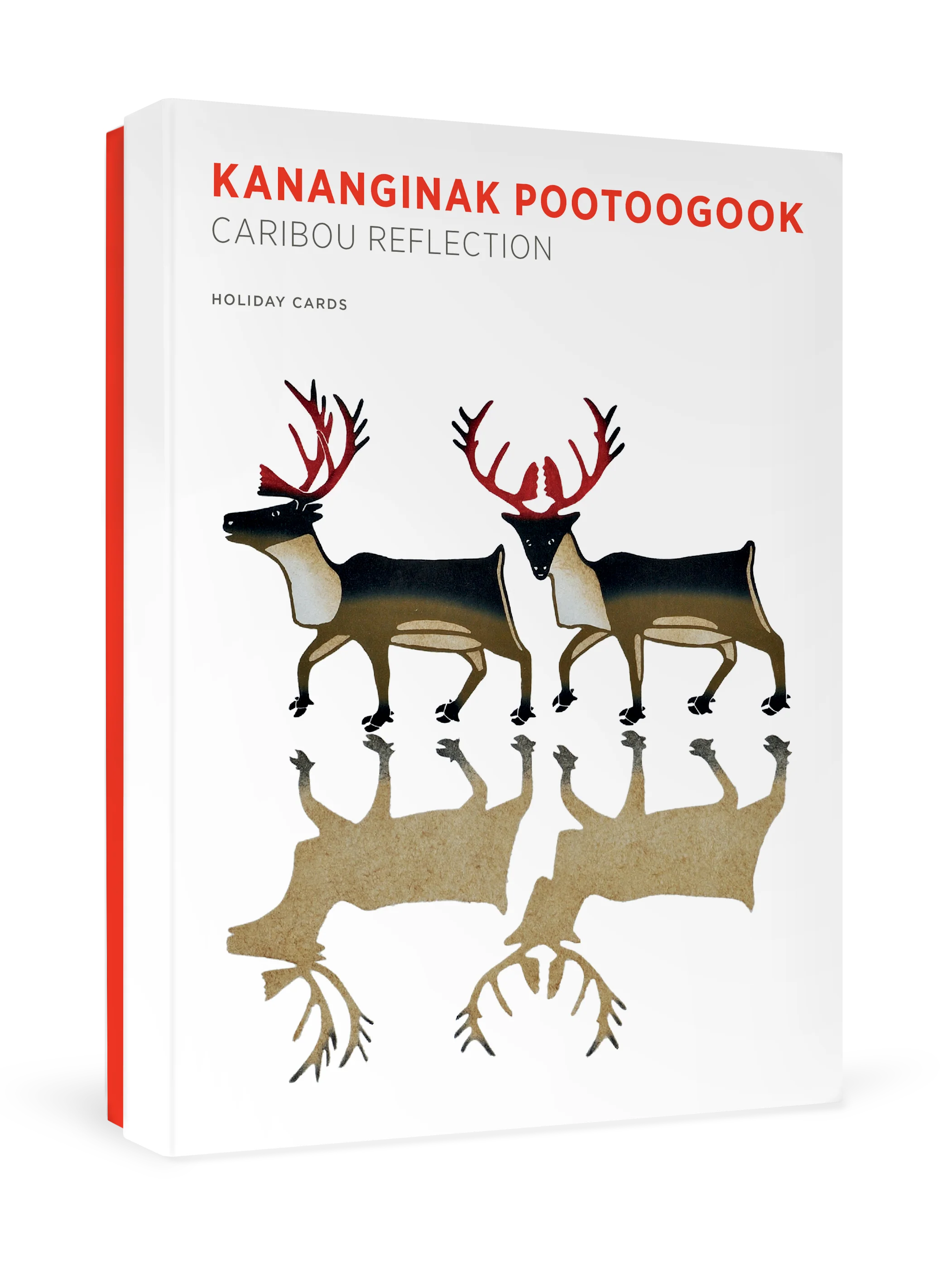 Kananginak Pootoogook: Caribou Reflection Holiday Cards