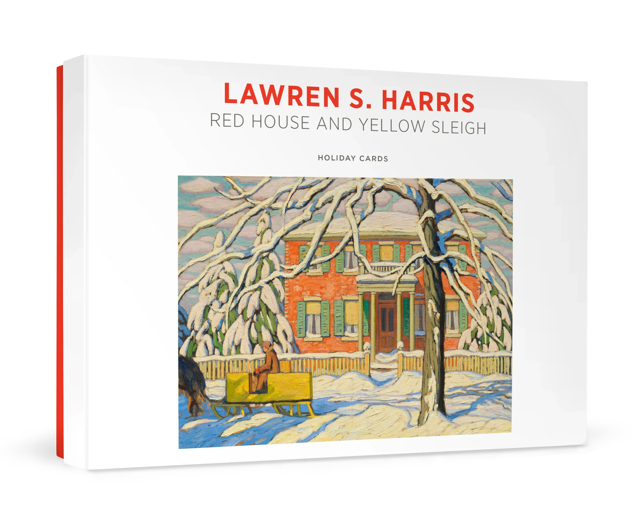 Lawren S. Harris: Red House and Yellow Sleigh Holiday Cards