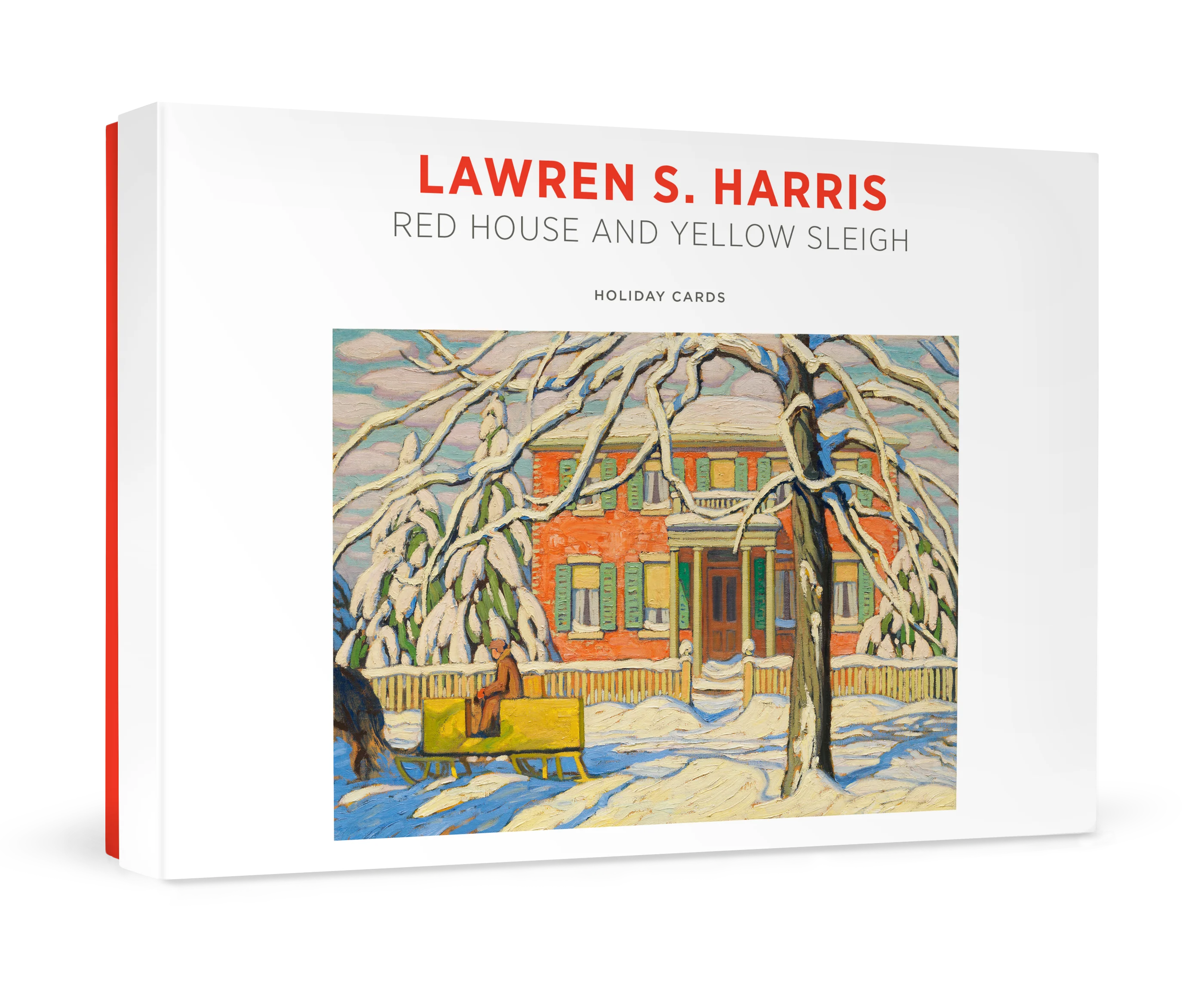 Lawren S. Harris: Red House and Yellow Sleigh Holiday Cards