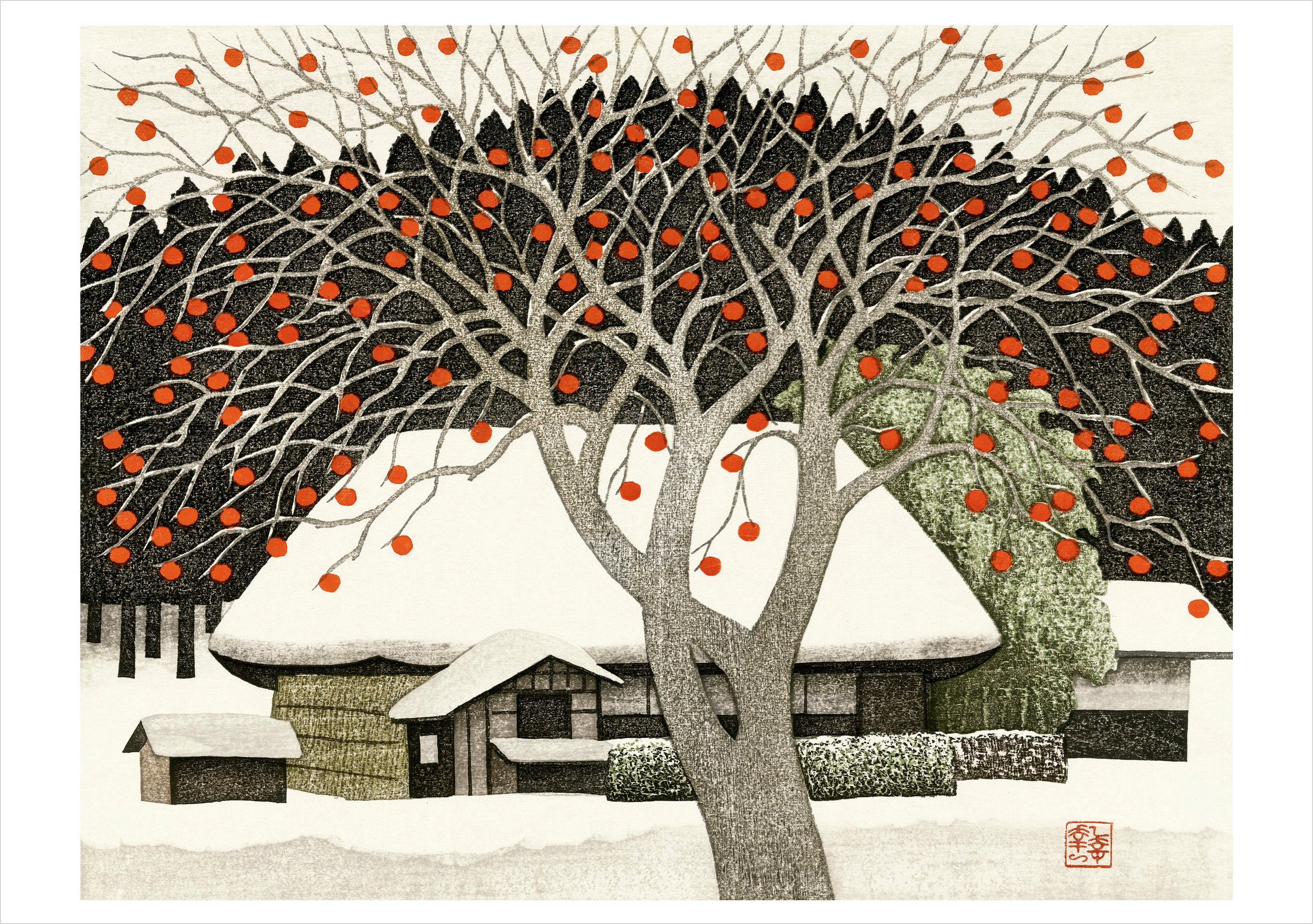 Kazuyuki Ohtsu: Remaining Persimmons Holiday Cards