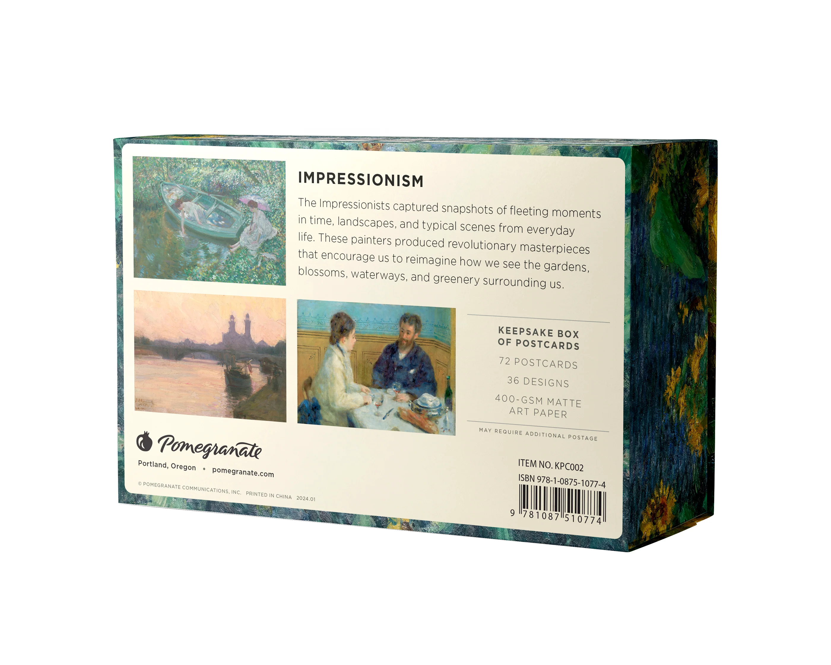 Impressionism Keepsake Boxed Postcards 7 Impressionism Keepsake Boxed Postcards