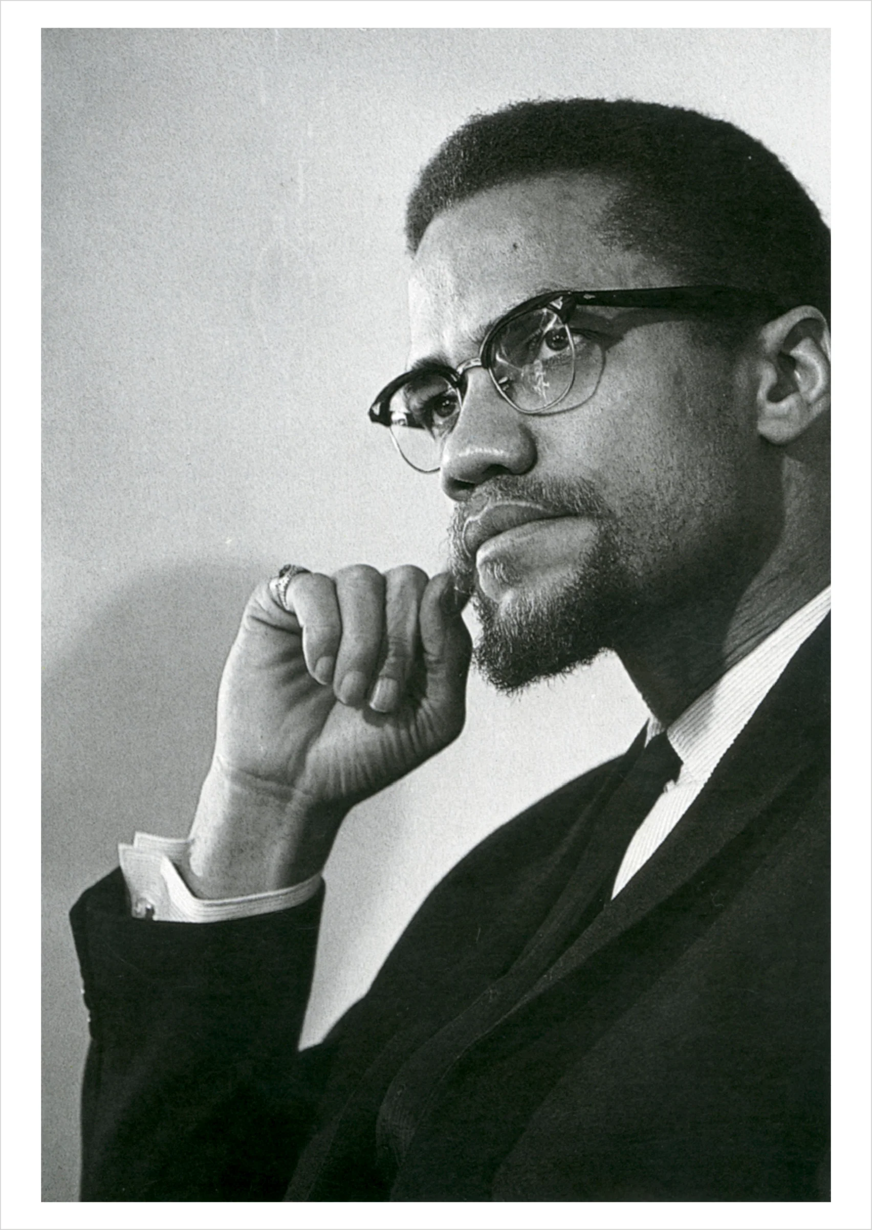 Malcolm X Postcard