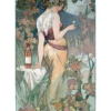Alphonse Mucha: Cognac Bisquit Postcard