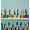 Wayne Thiebaud: Shoe Rows Postcard