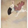 Gwynedd M. Hudson: The White Rabbit Postcard