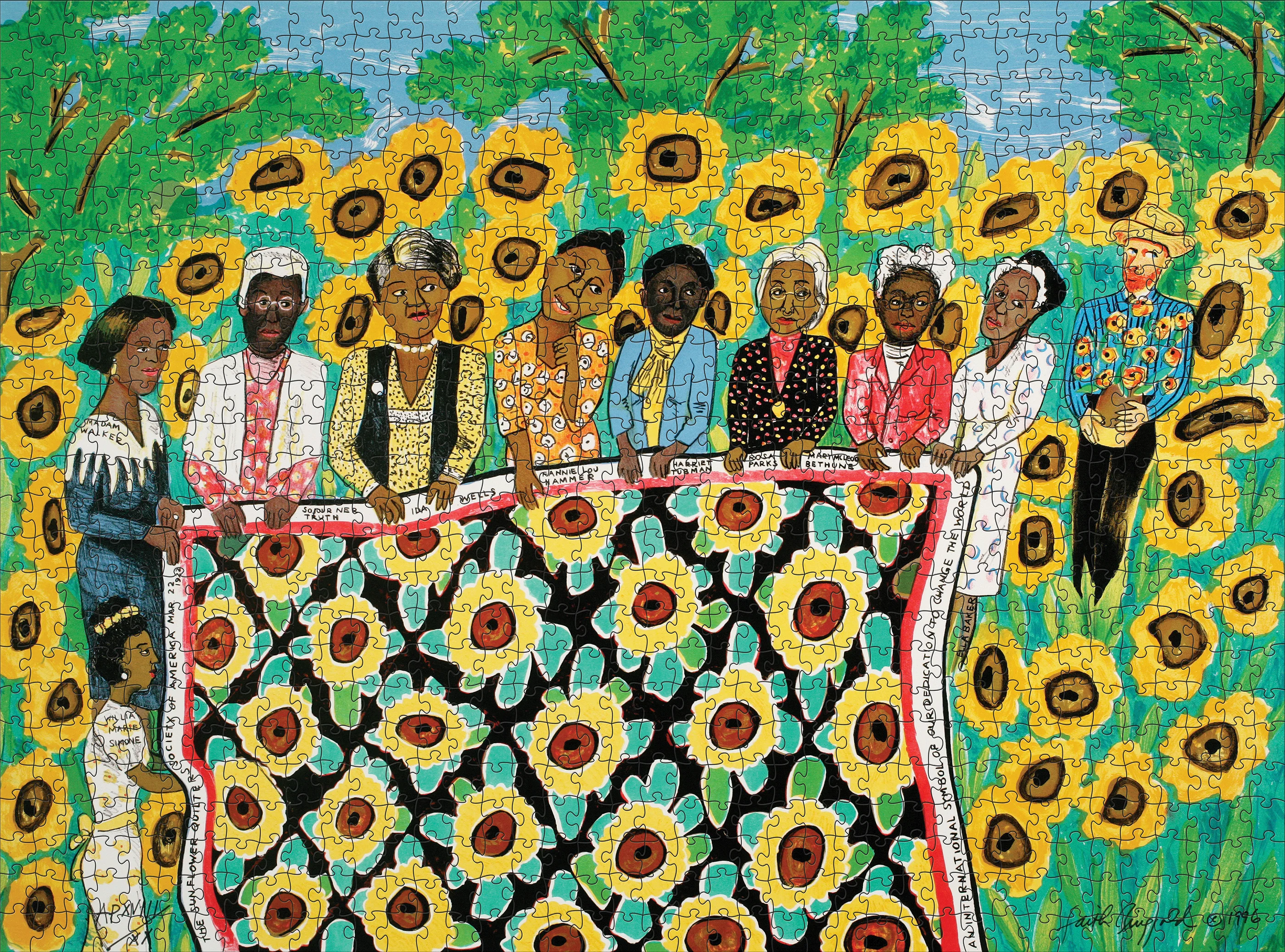 Faith Ringgold: Sunflower Quilting Bee at Arles 1000-Piece Jigsaw Puzzle
