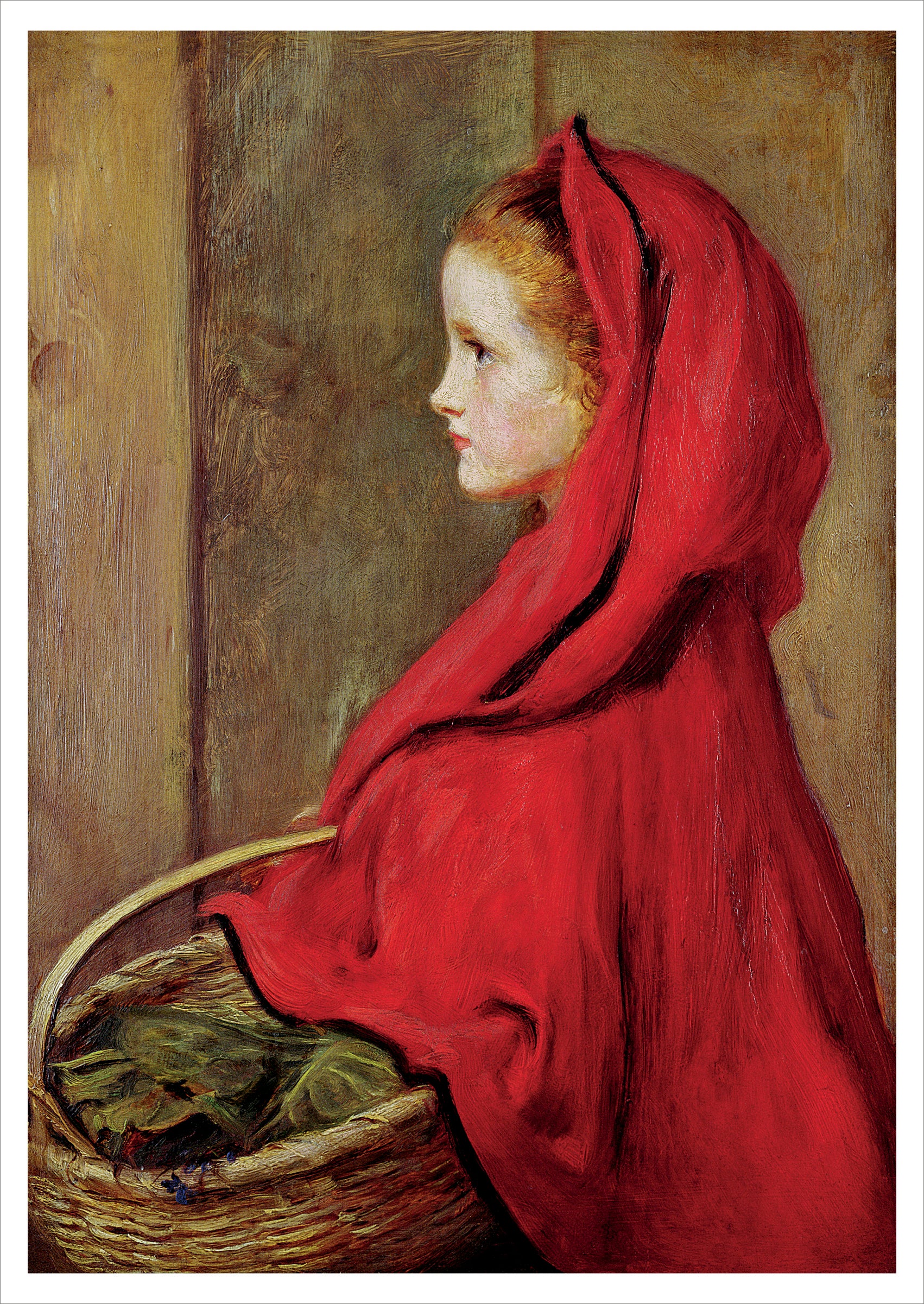 John Everett Millais: Red Riding Hood Postcard