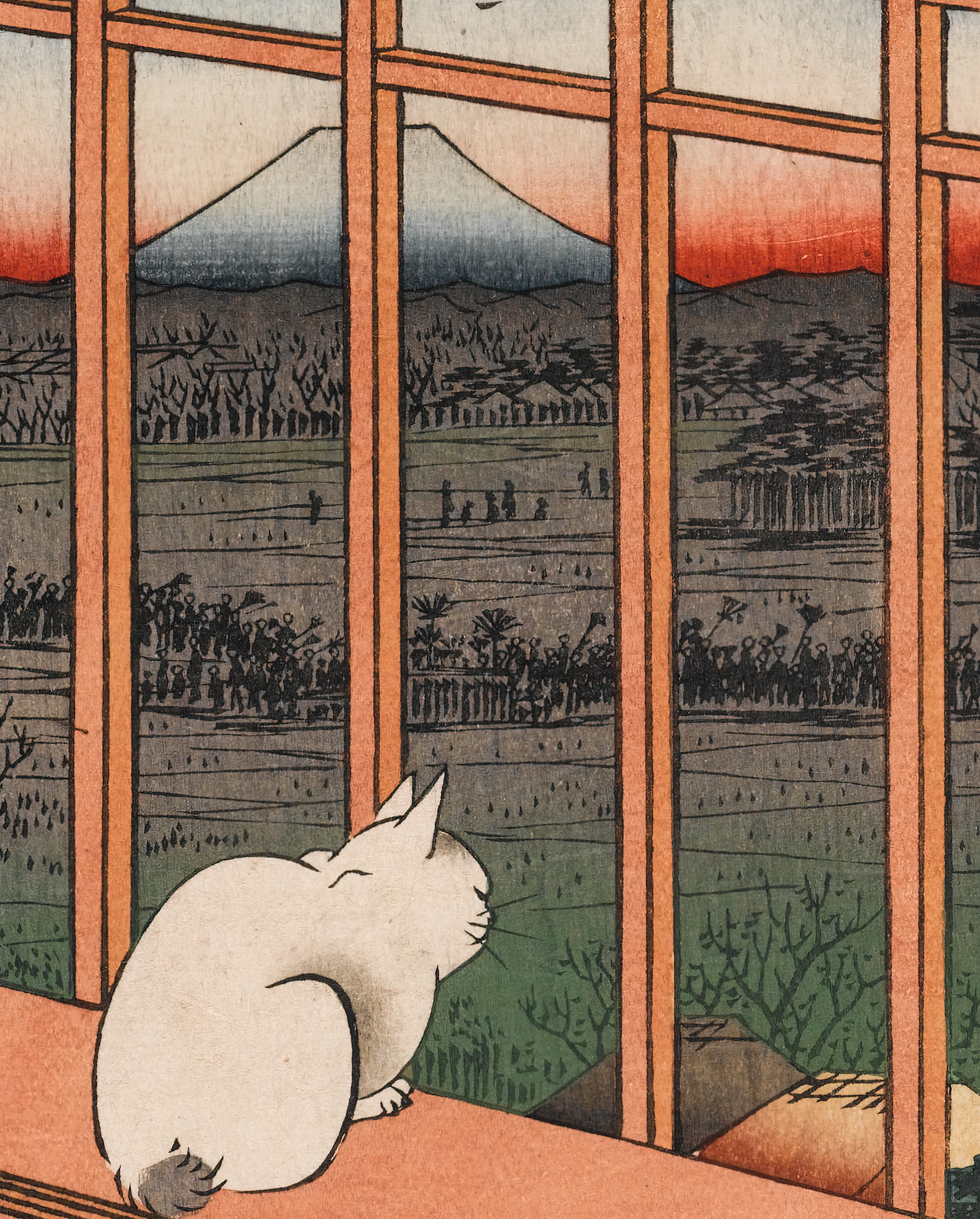 Hiroshige: Asakusa Ricefields and Torinomachi Festival Bookmark
