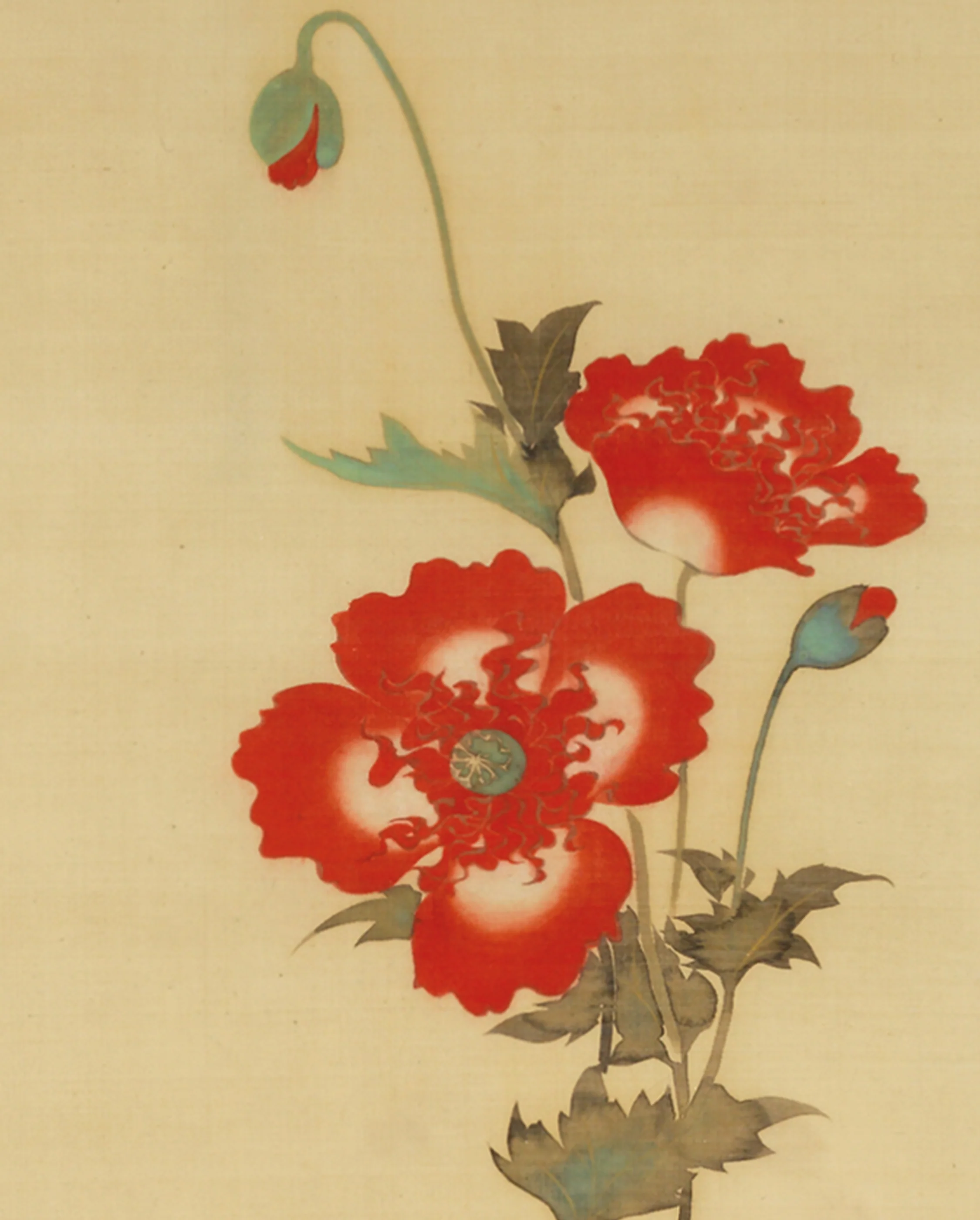 Sakai Hōitsu: Poppies and Morning Glories Bookmark