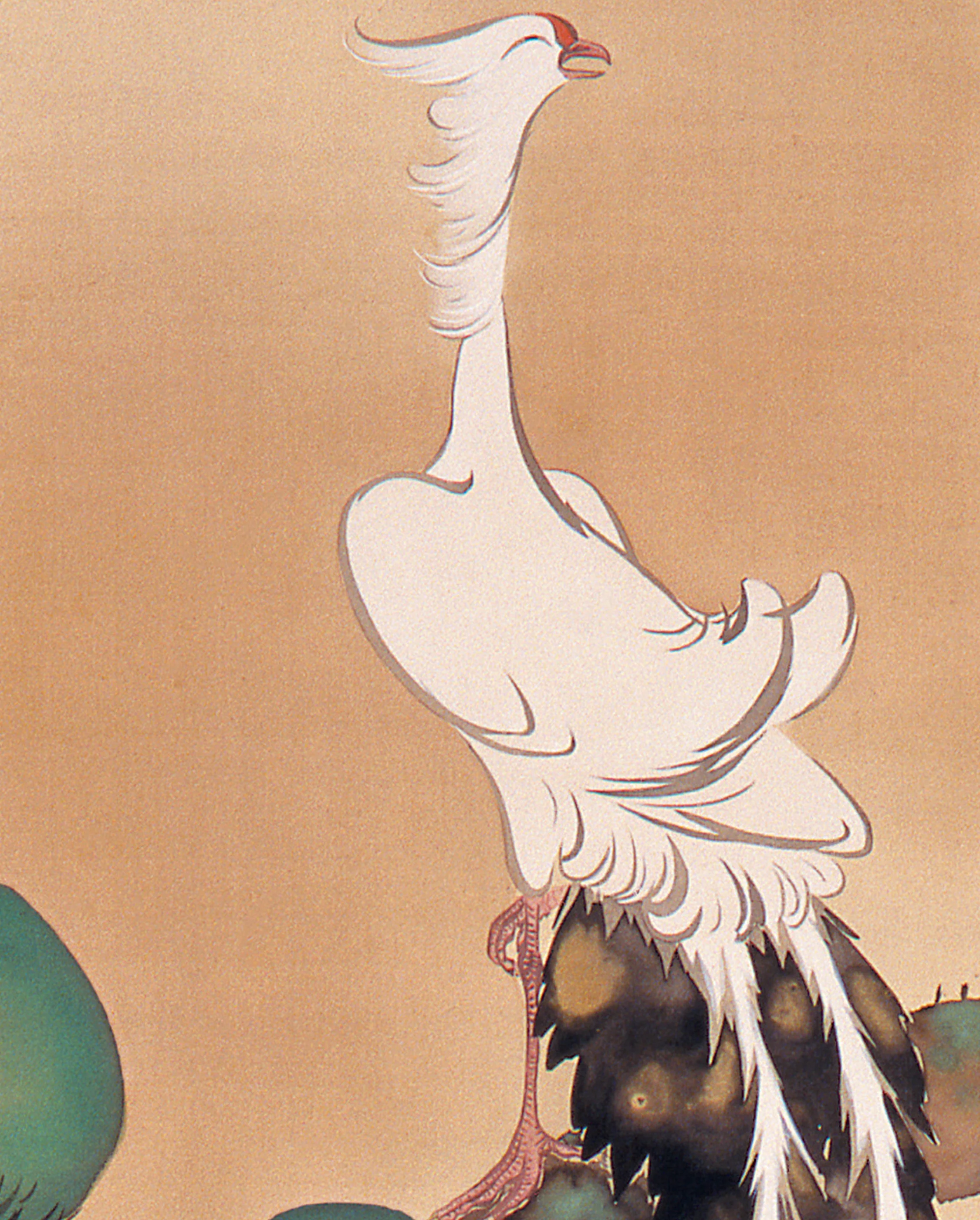 Kamisaka Sekka: White Phoenix Bookmark