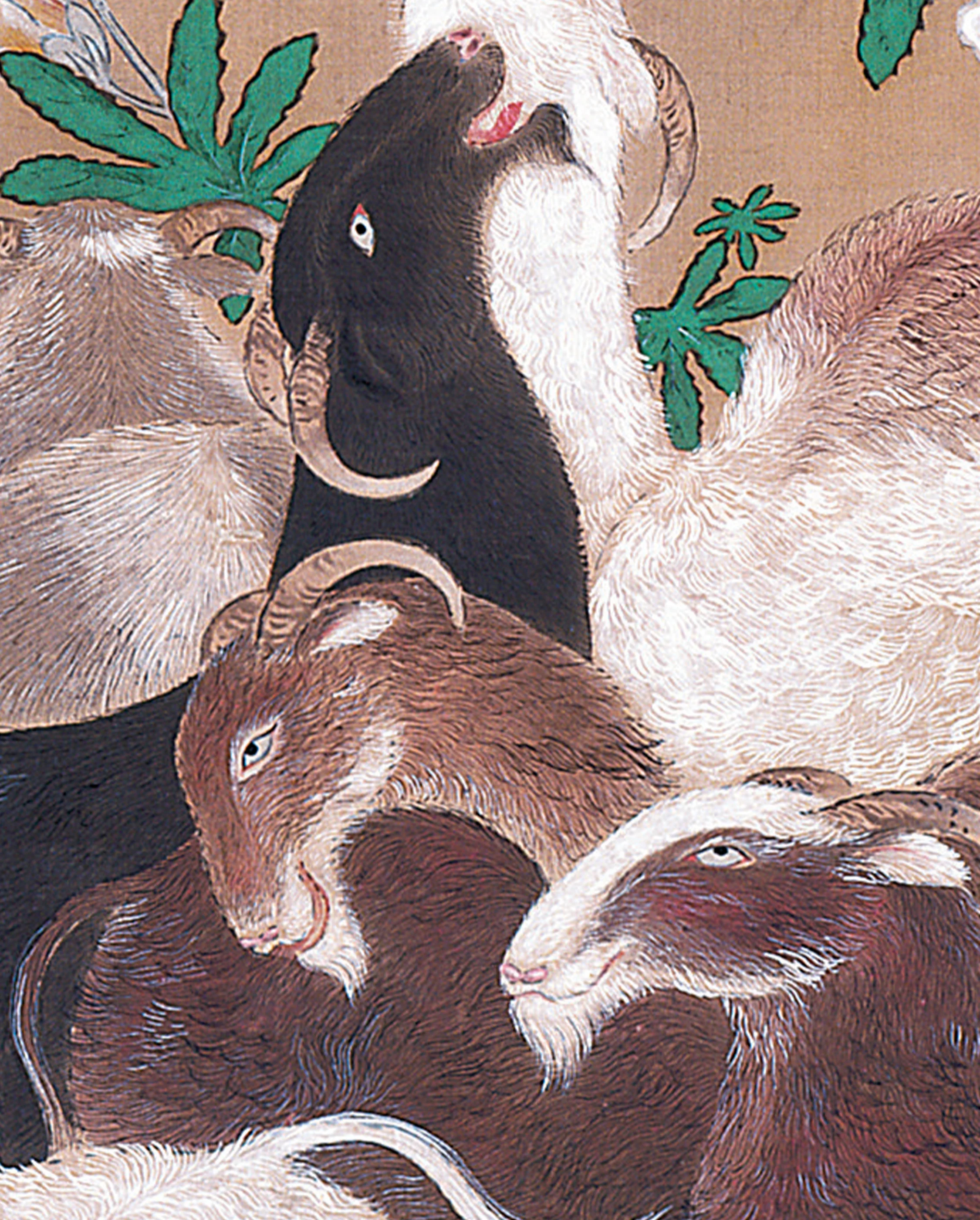 Kano Toun: Goats and Moon Bookmark