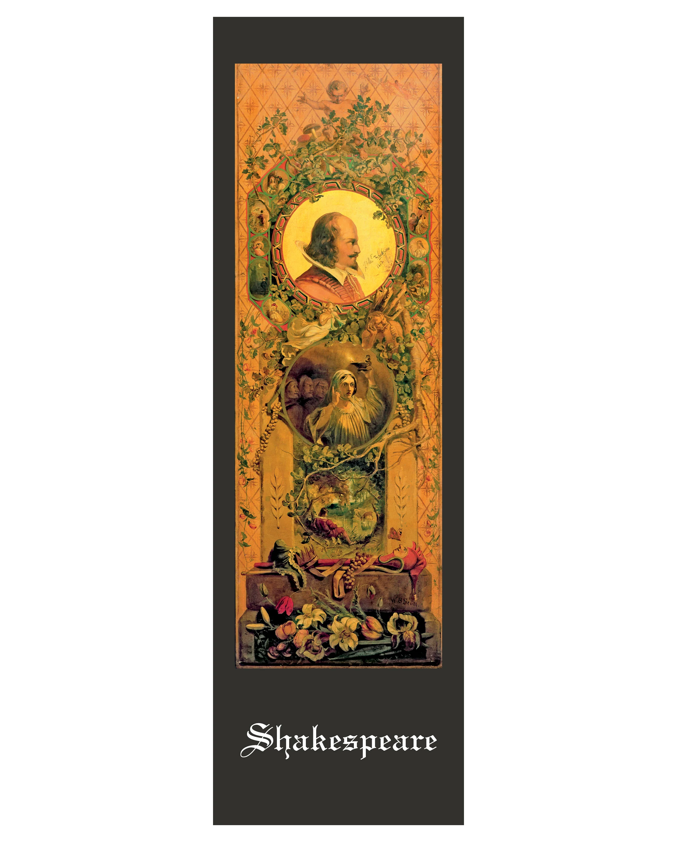 William Bell Scott: Shakespeare Bookmark